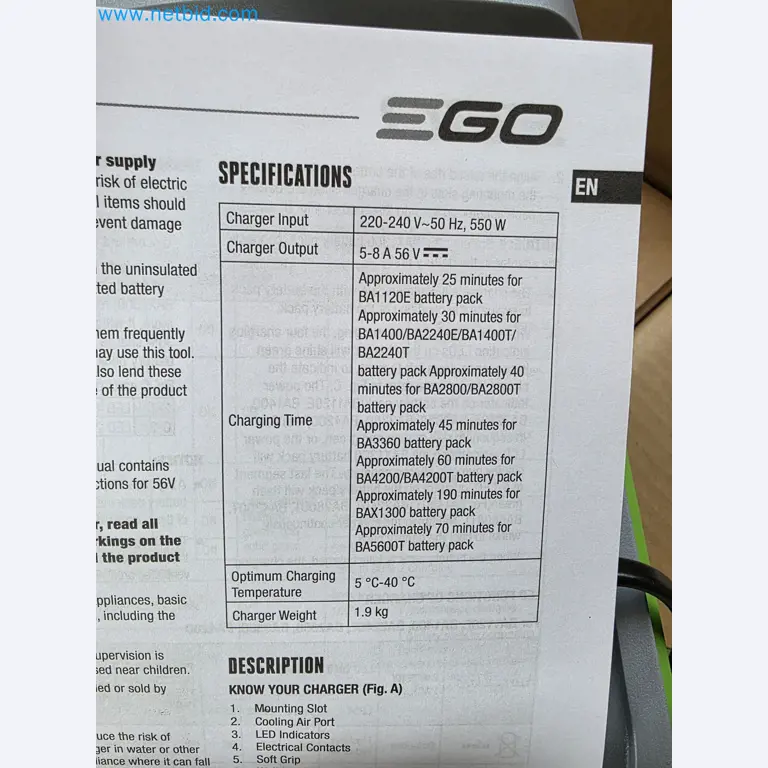 Auktion - EGO-Elektrowerkzeugen ungenutzt-4