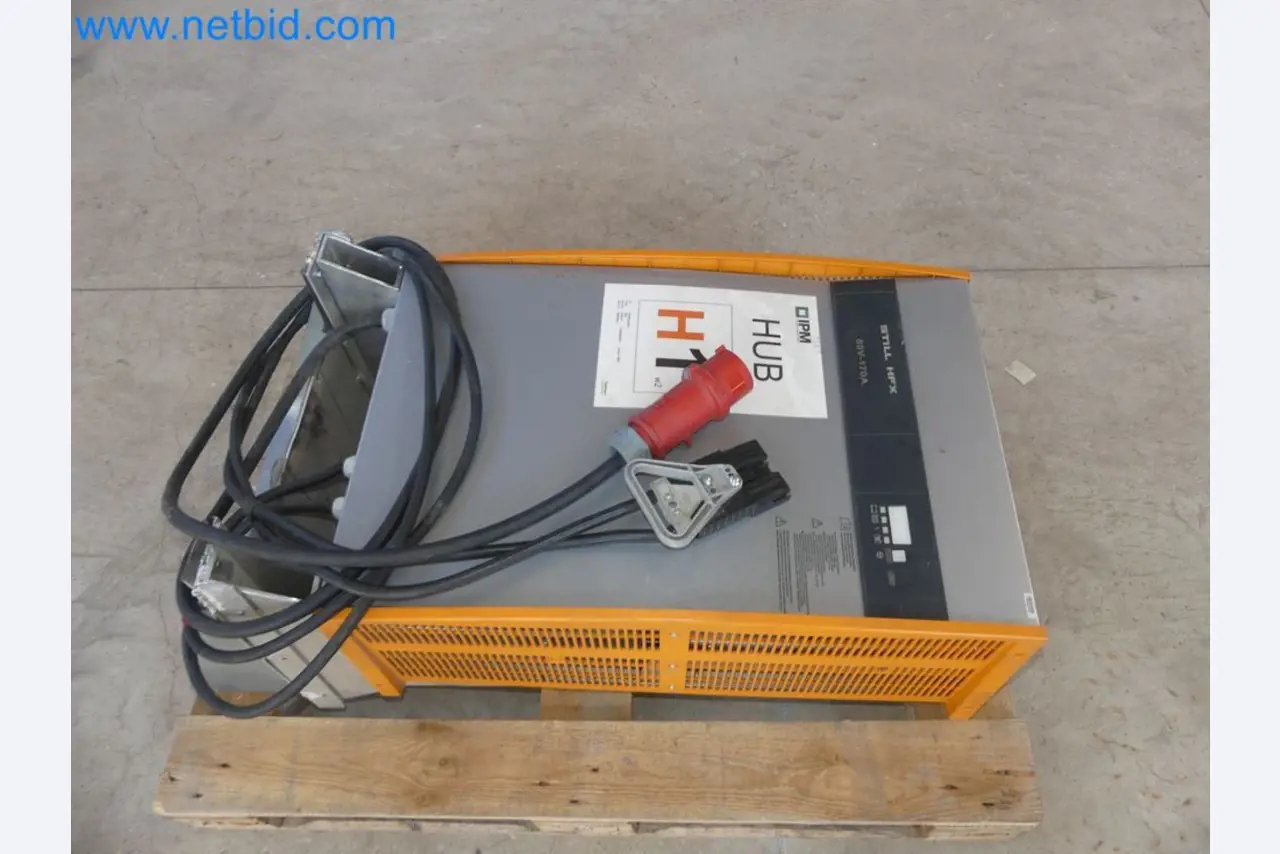 Hyundai 40B-9 electric front forklift truck with Still HFX 80V-170A charger-49