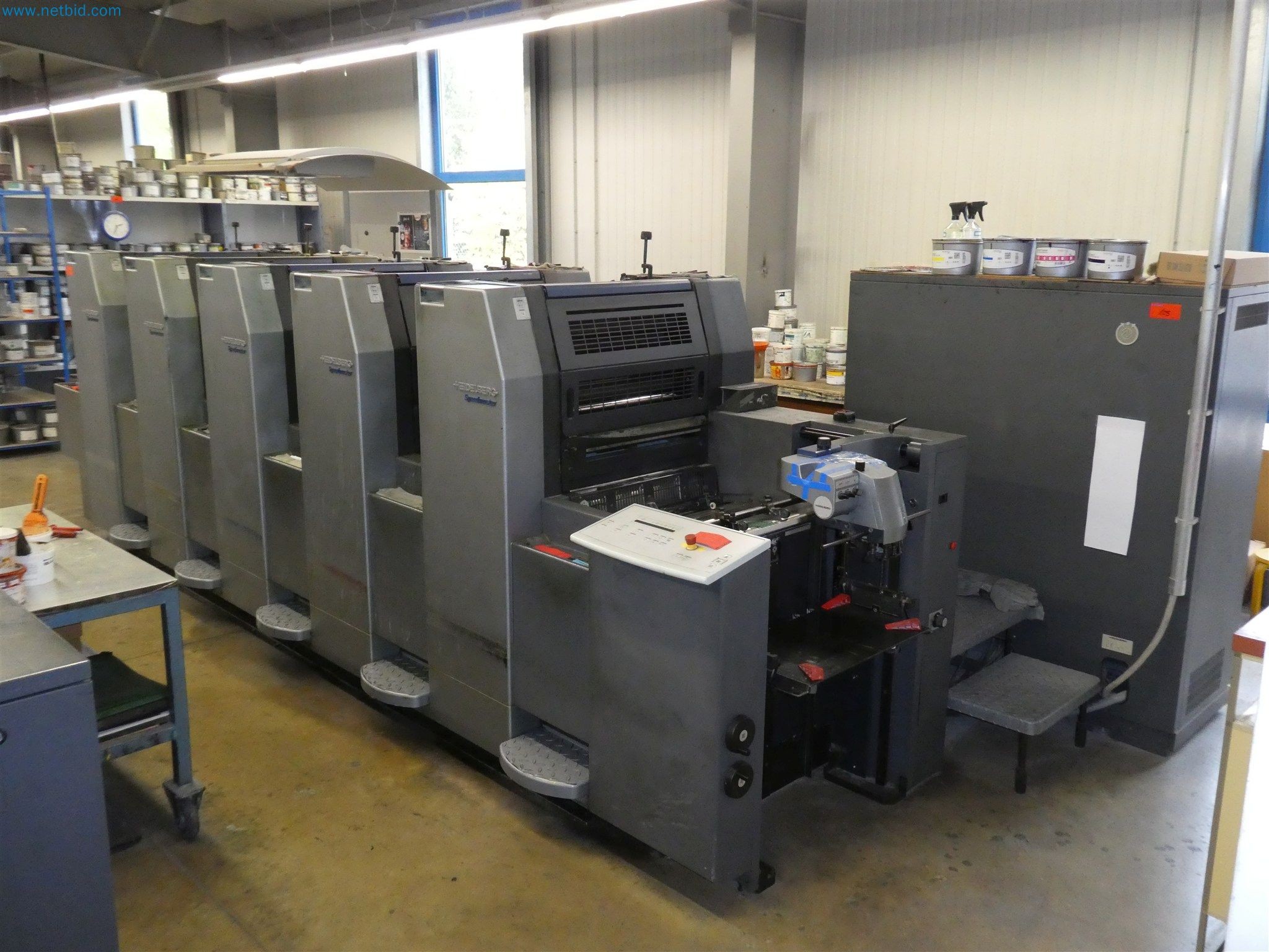 buy used 5-color offset printing press Heidelberg Speedmaster SM 52-5 ...