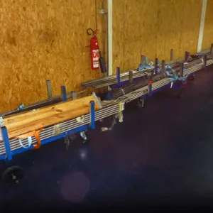5 Chariot de transport pour matériaux longs