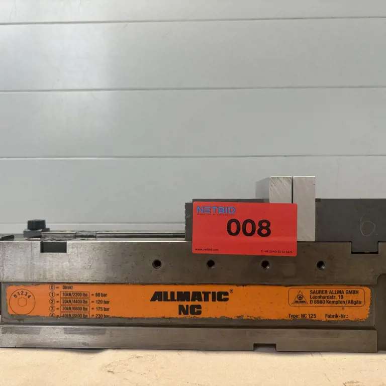 Maschinenschraubstock ALLMATIC NC 125