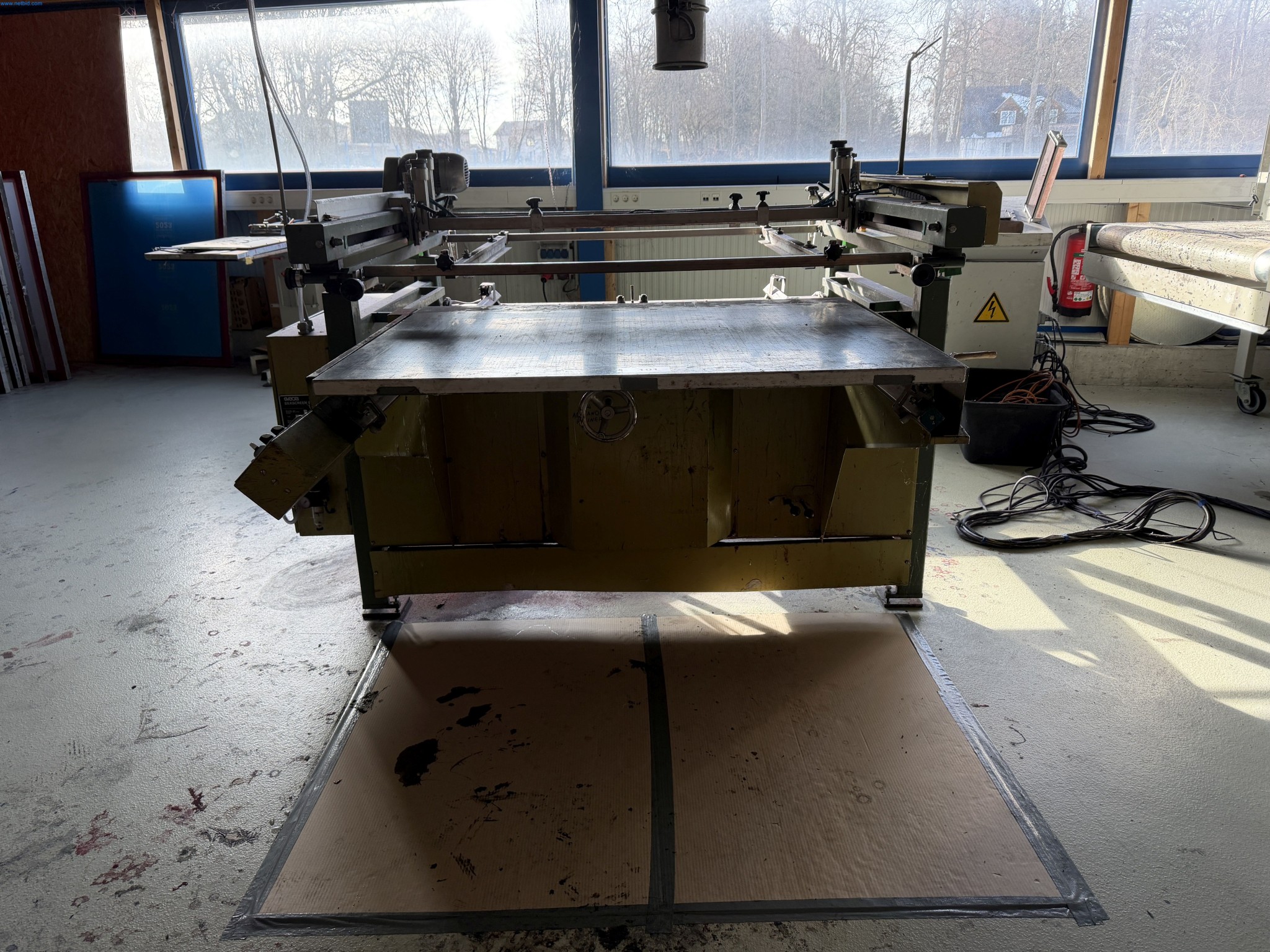 Operating equipment of a technical flocking company-1