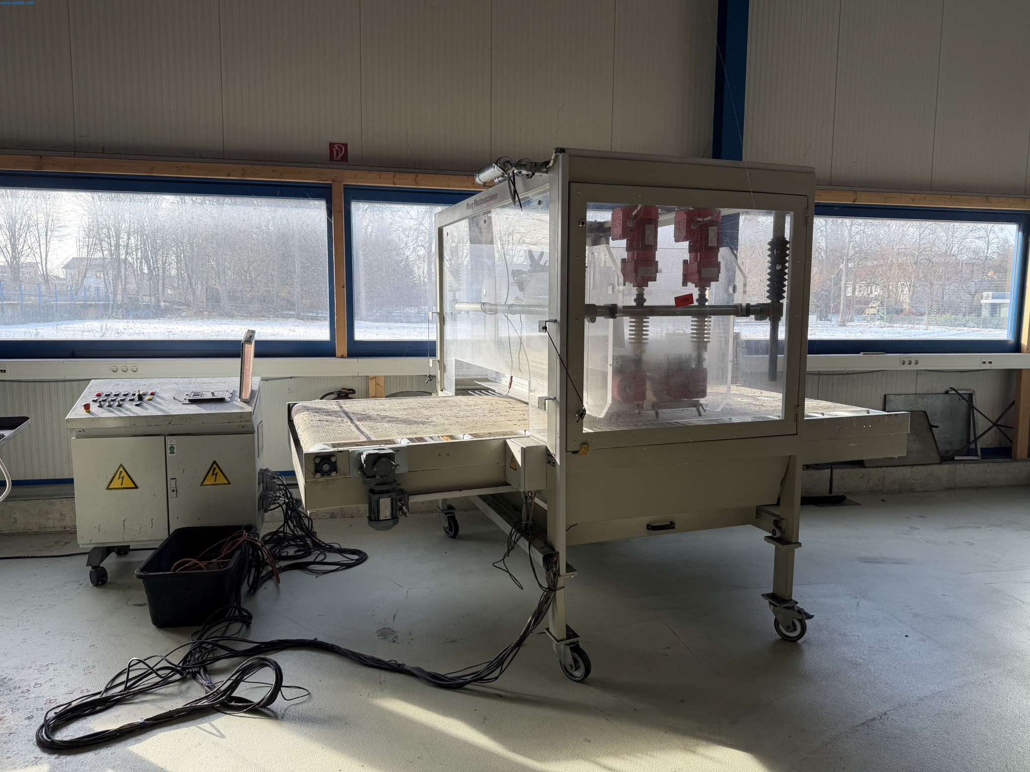 Operating equipment of a technical flocking company-1