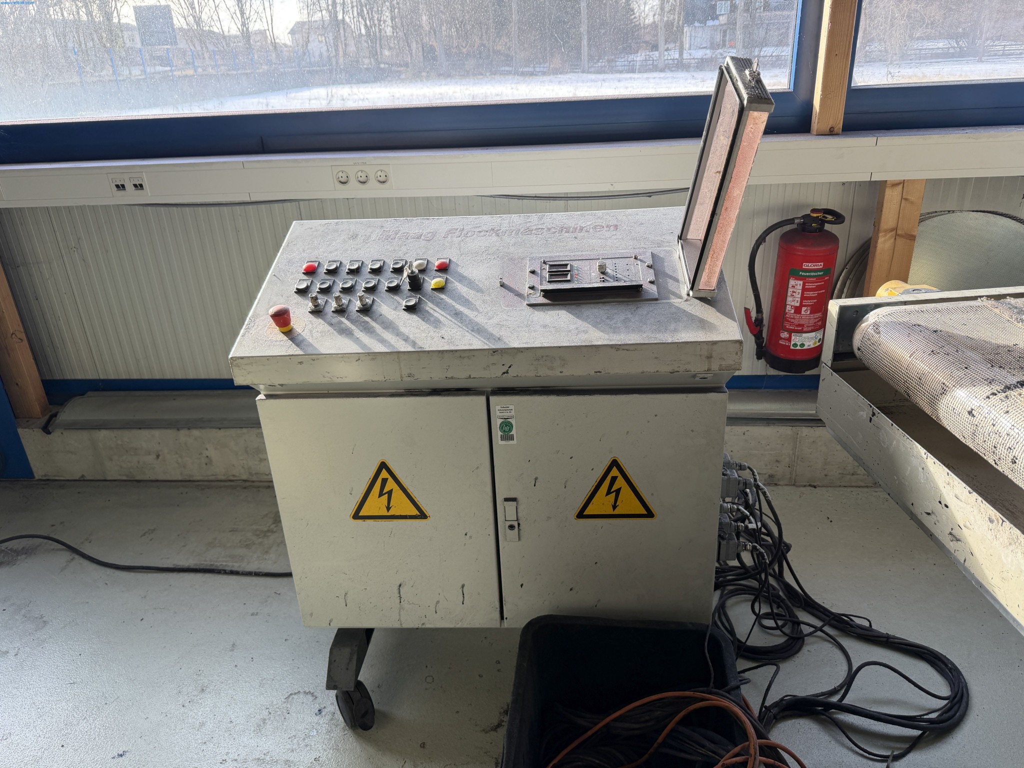 Operating equipment of a technical flocking company-4