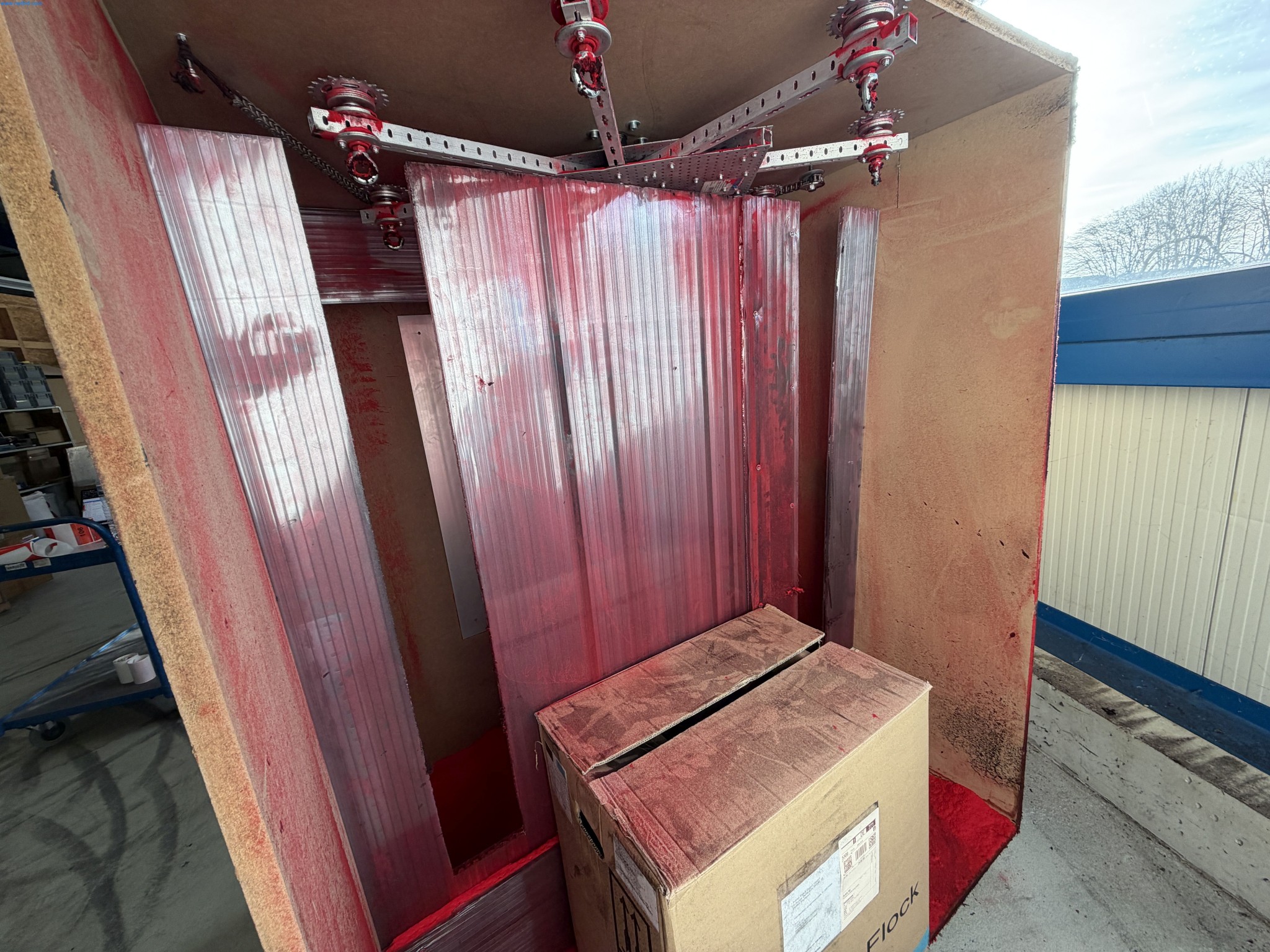 Operating equipment of a technical flocking company-3