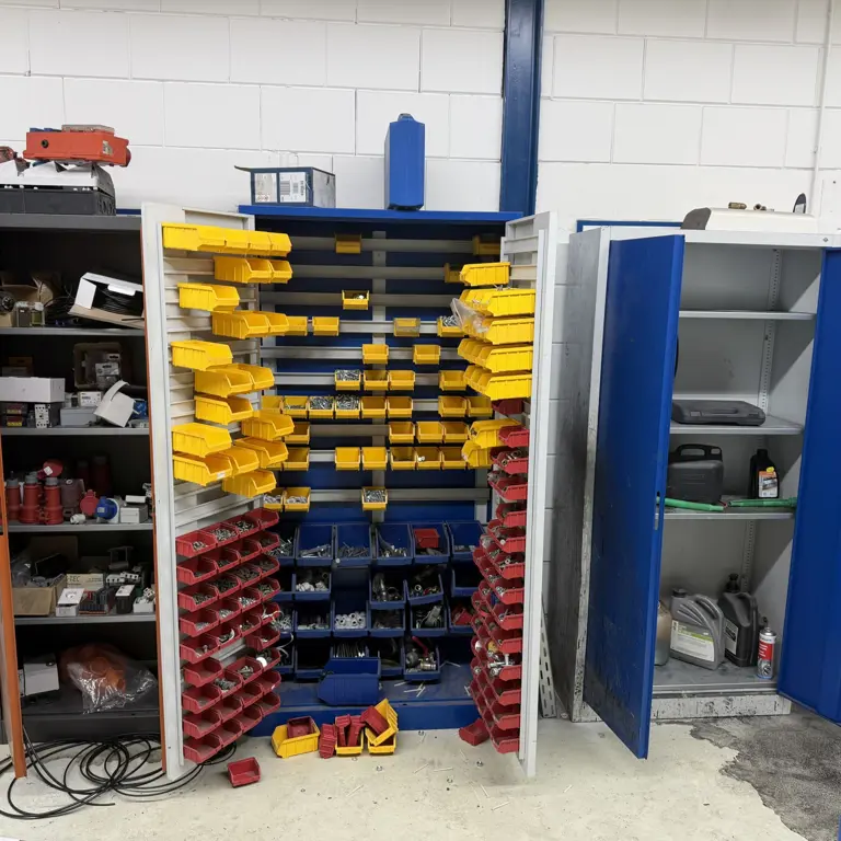 3 Sheet steel cabinets