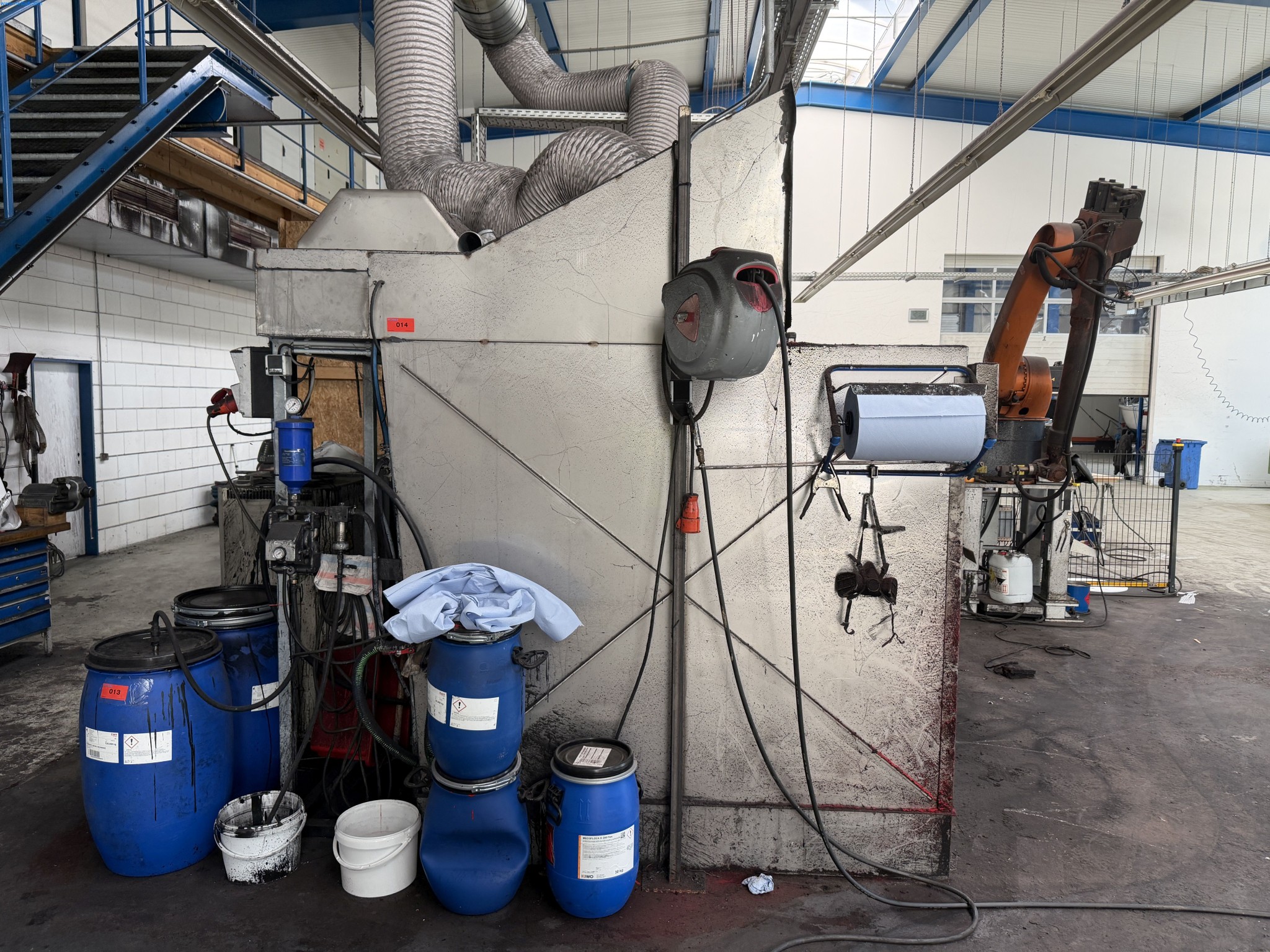 Operating equipment of a technical flocking company-2