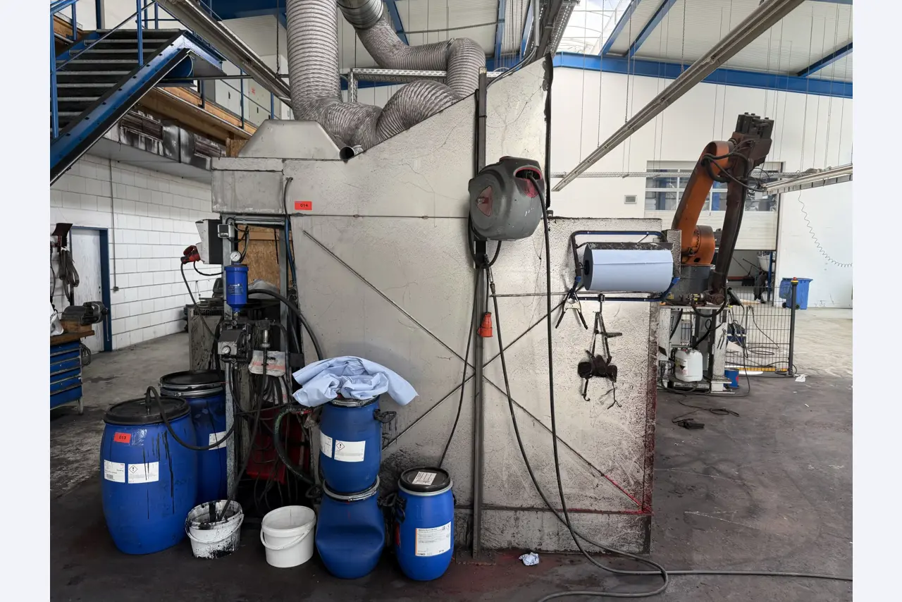 Operating equipment of a technical flocking company-2