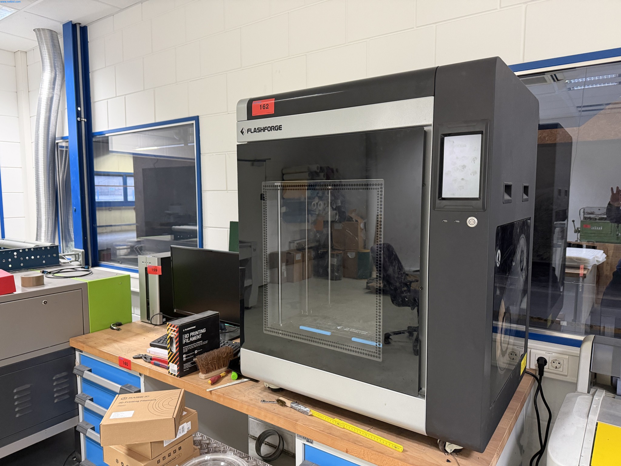 Operating equipment of a technical flocking company-1