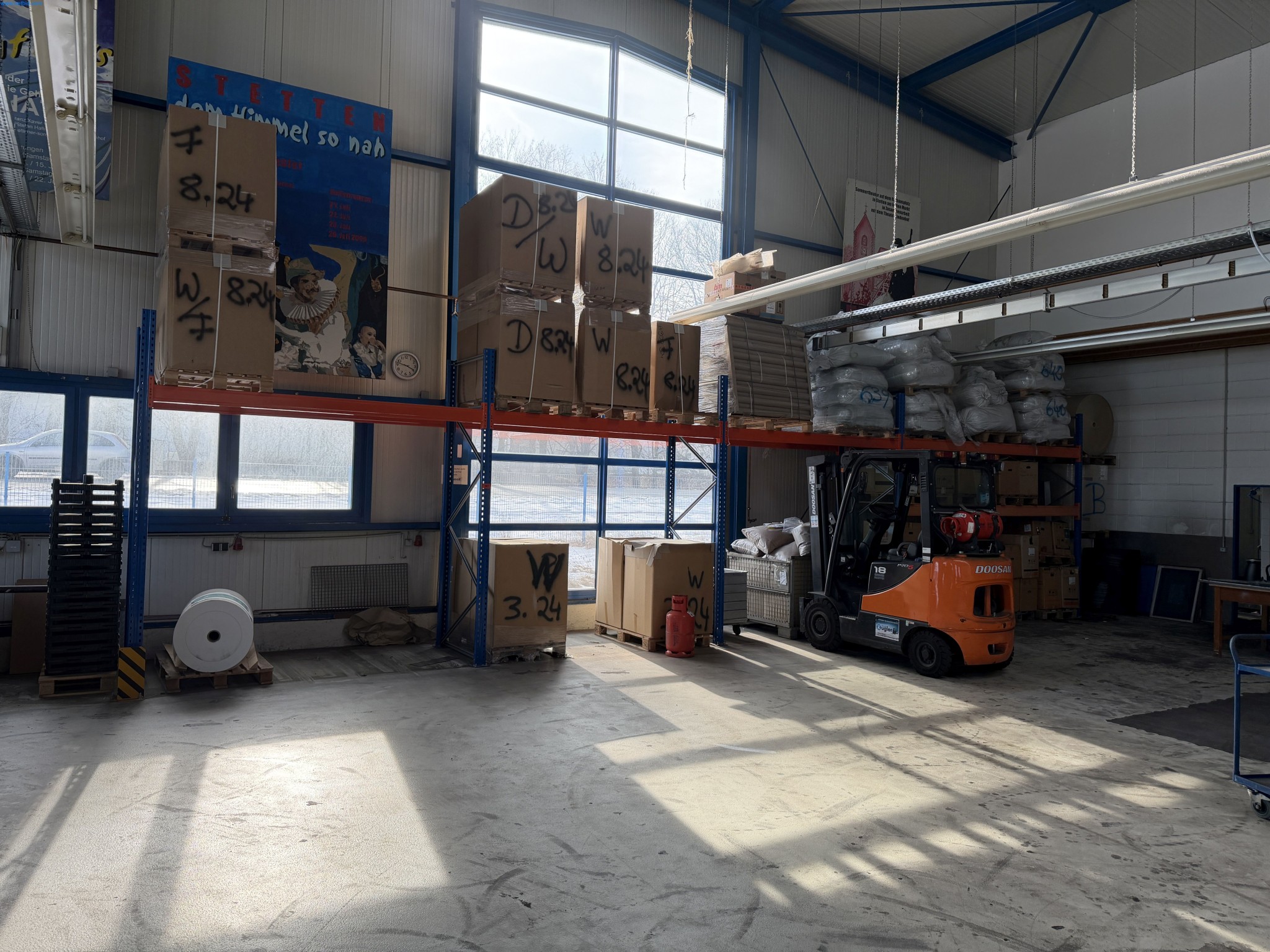 Operating equipment of a technical flocking company-1