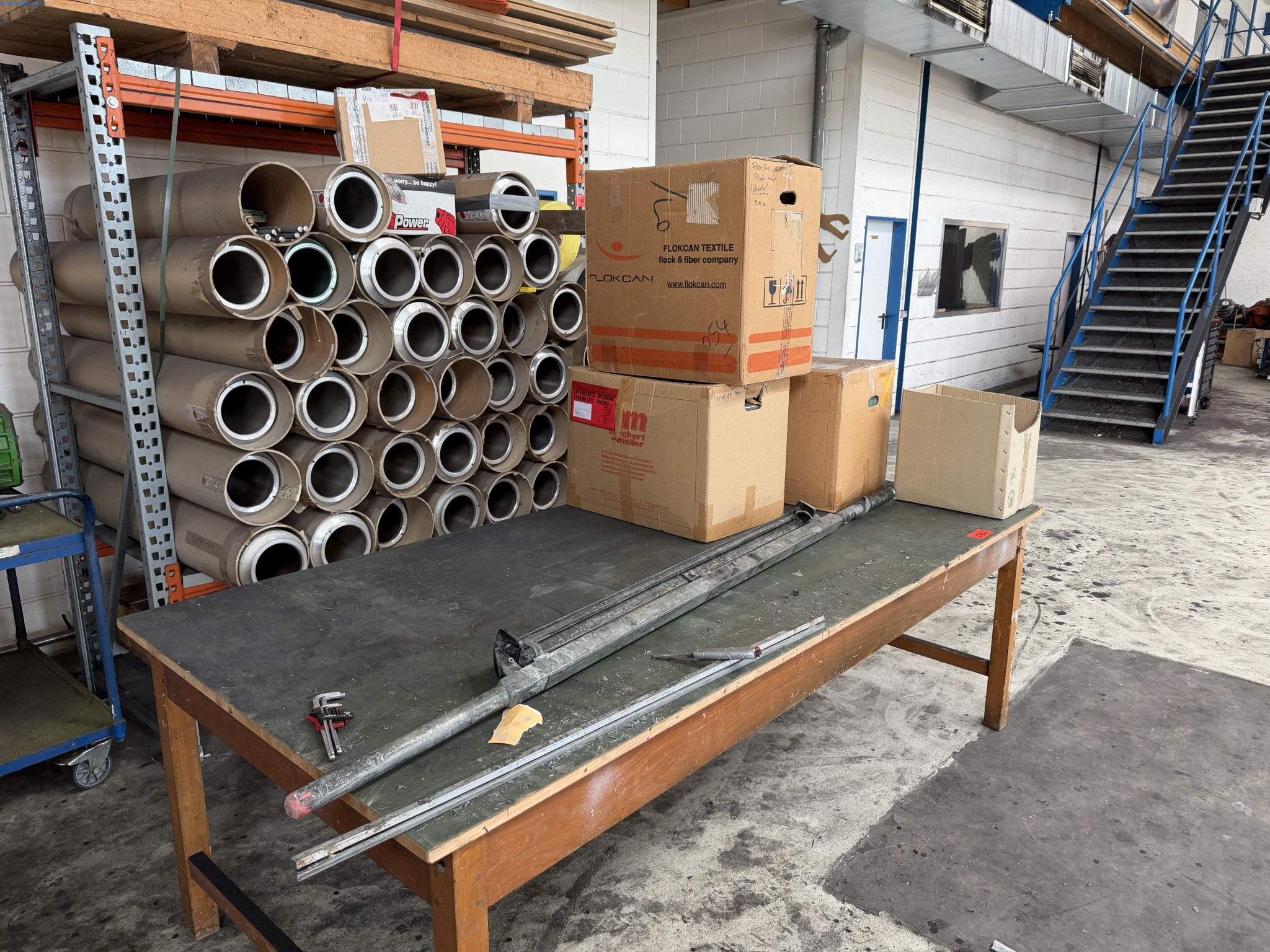 Operating equipment of a technical flocking company-3