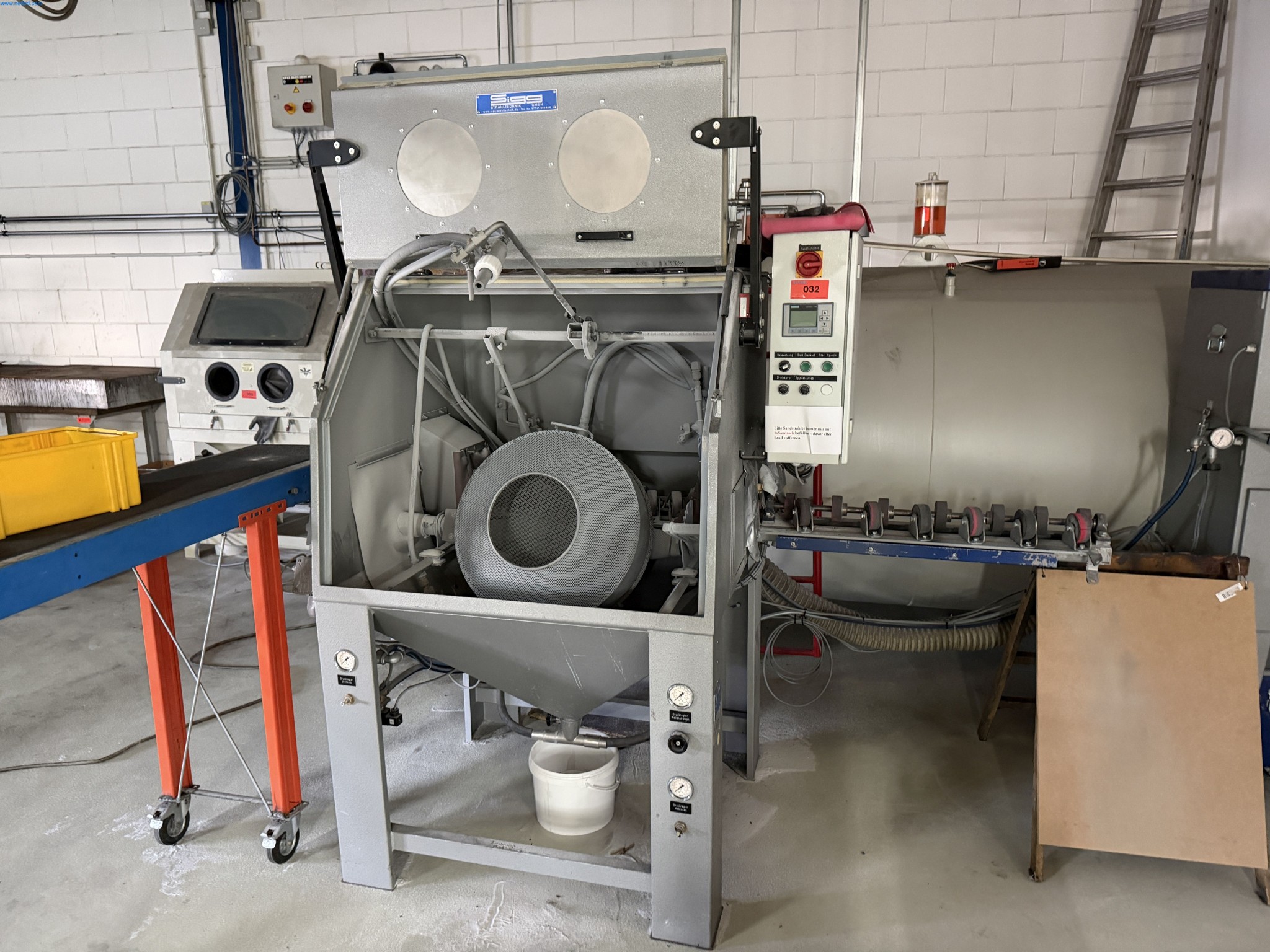 Operating equipment of a technical flocking company-1