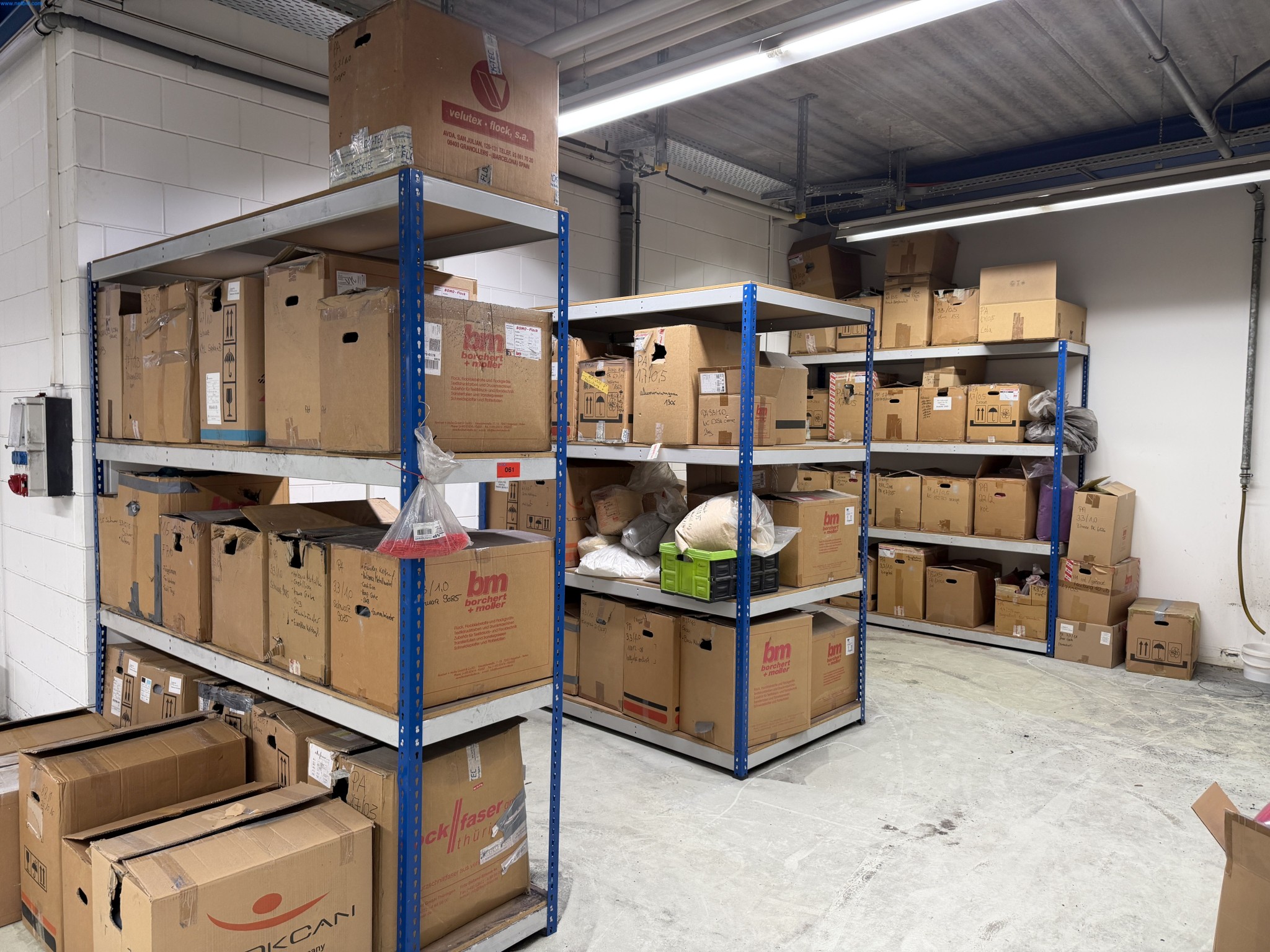 Operating equipment of a technical flocking company-1