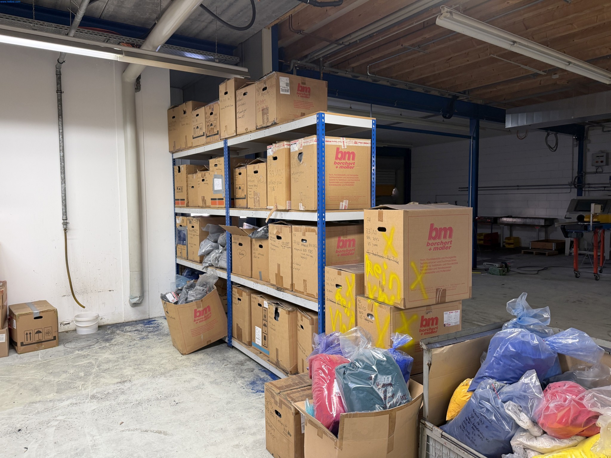 Operating equipment of a technical flocking company-2