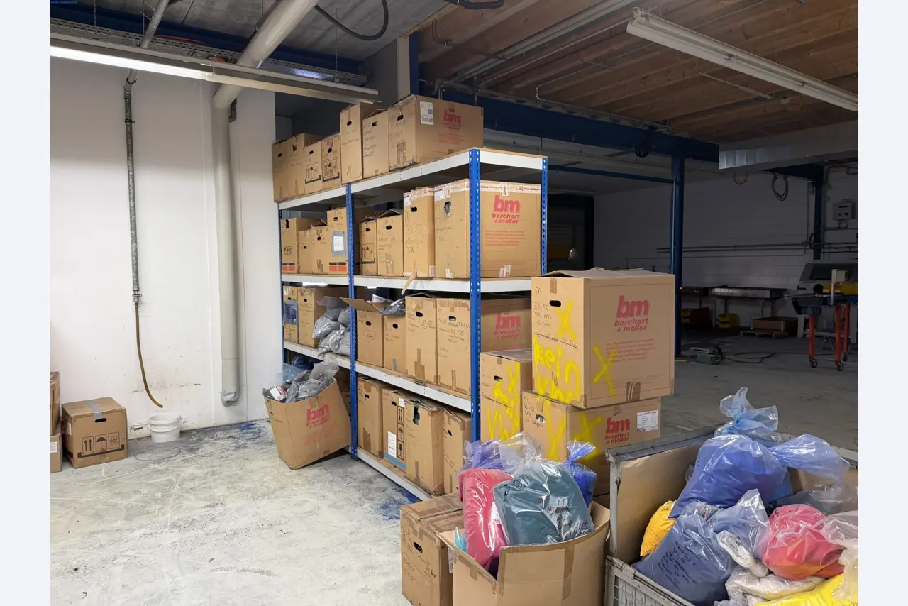 Operating equipment of a technical flocking company-2