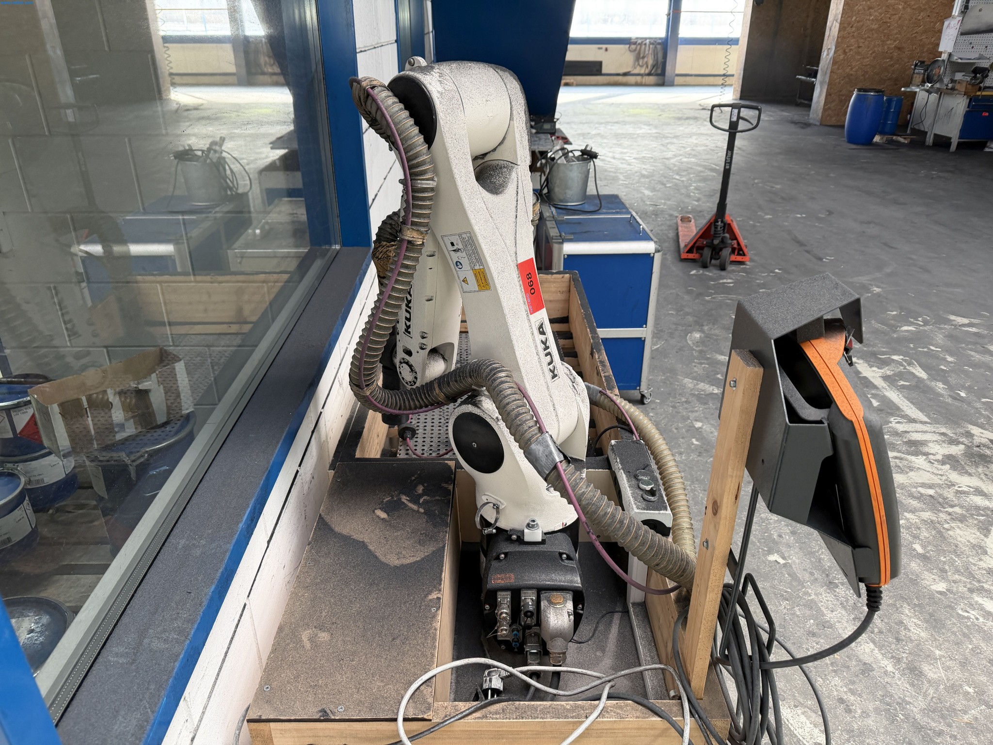 Operating equipment of a technical flocking company-3