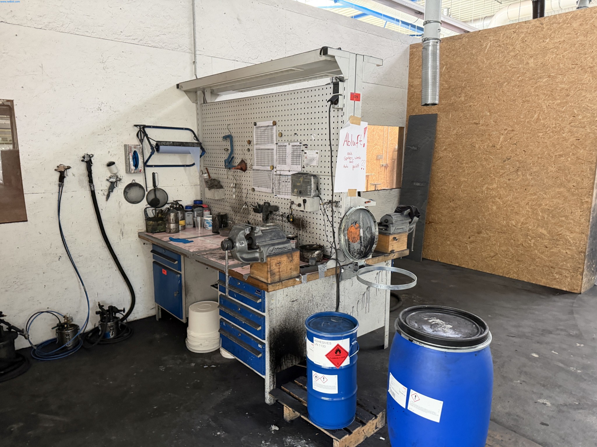 Operating equipment of a technical flocking company-2