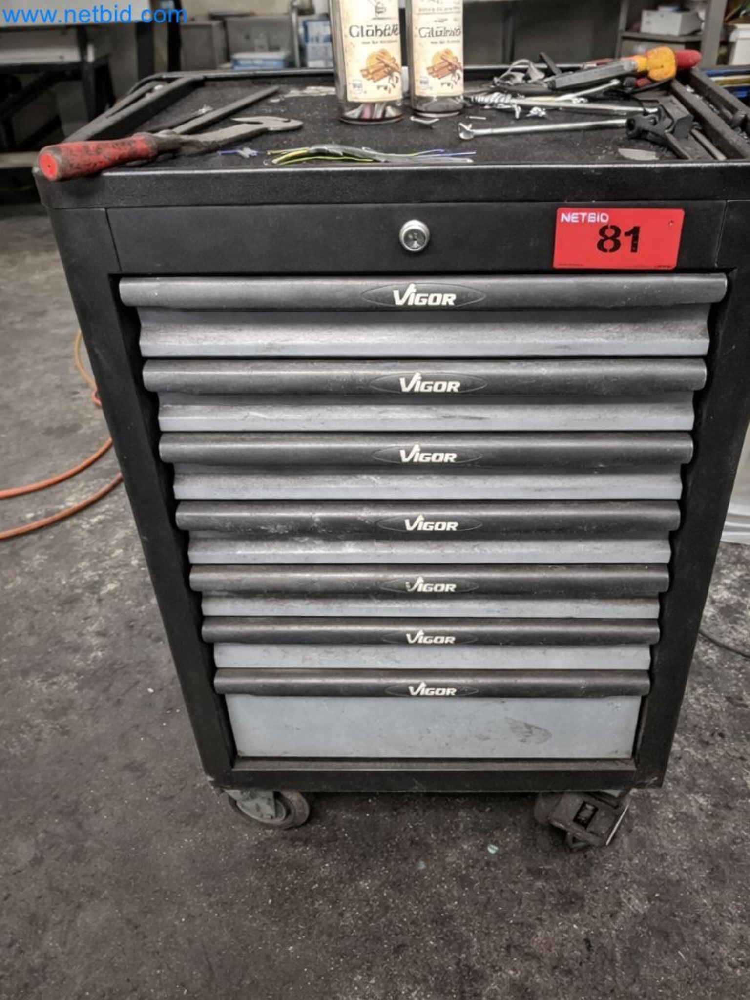 Operating equipment of a technical flocking company-1