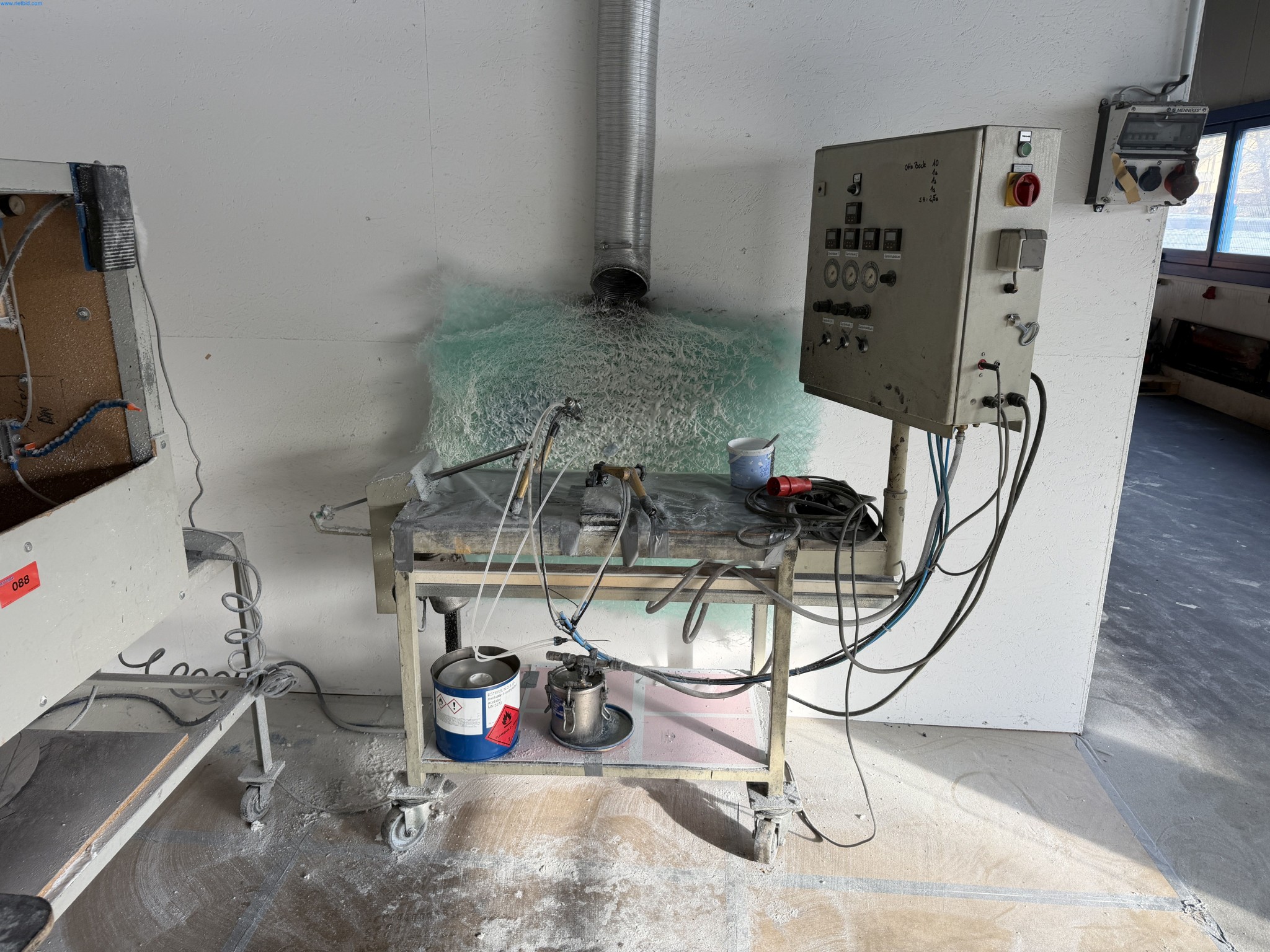 Operating equipment of a technical flocking company-2