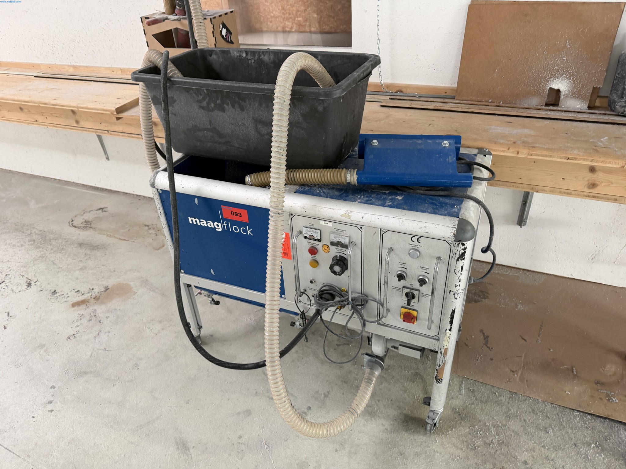 Operating equipment of a technical flocking company-1