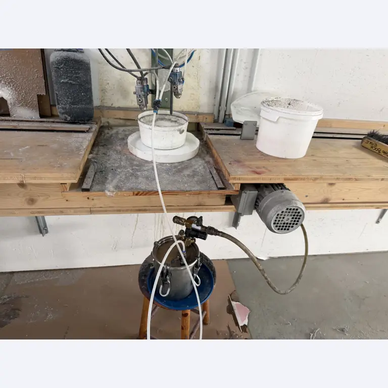 Operating equipment of a technical flocking company-4