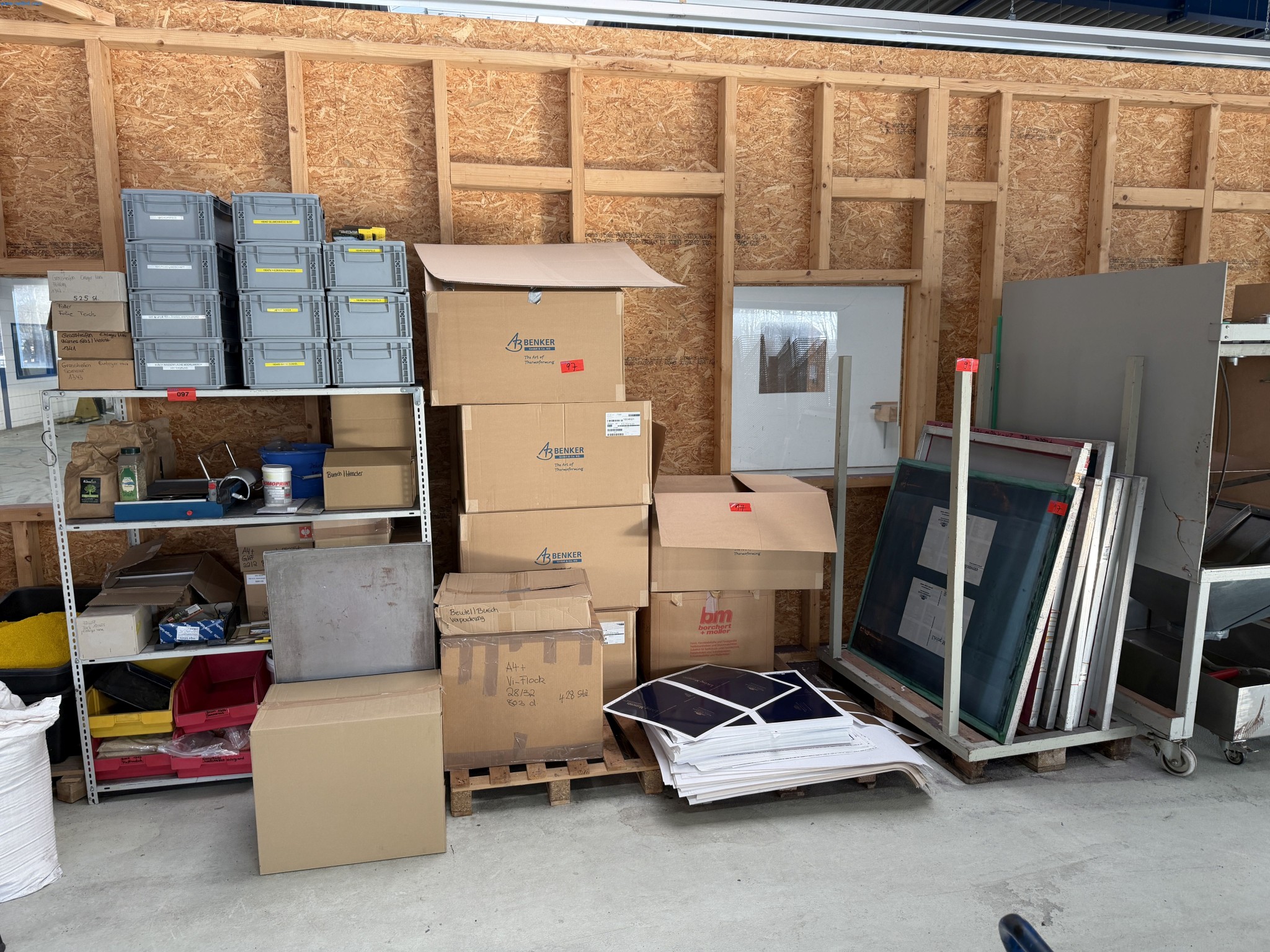 Operating equipment of a technical flocking company-1