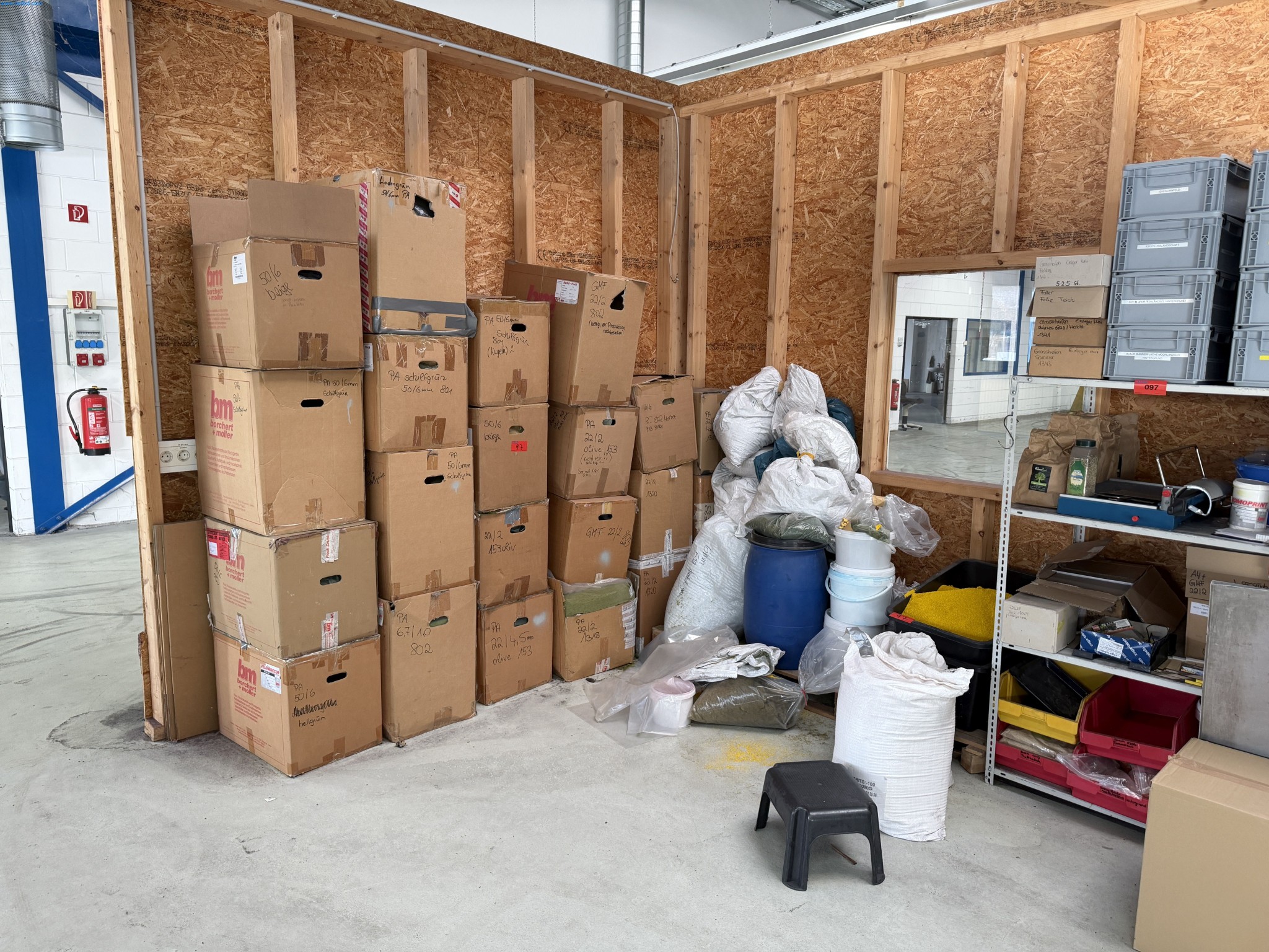 Operating equipment of a technical flocking company-2