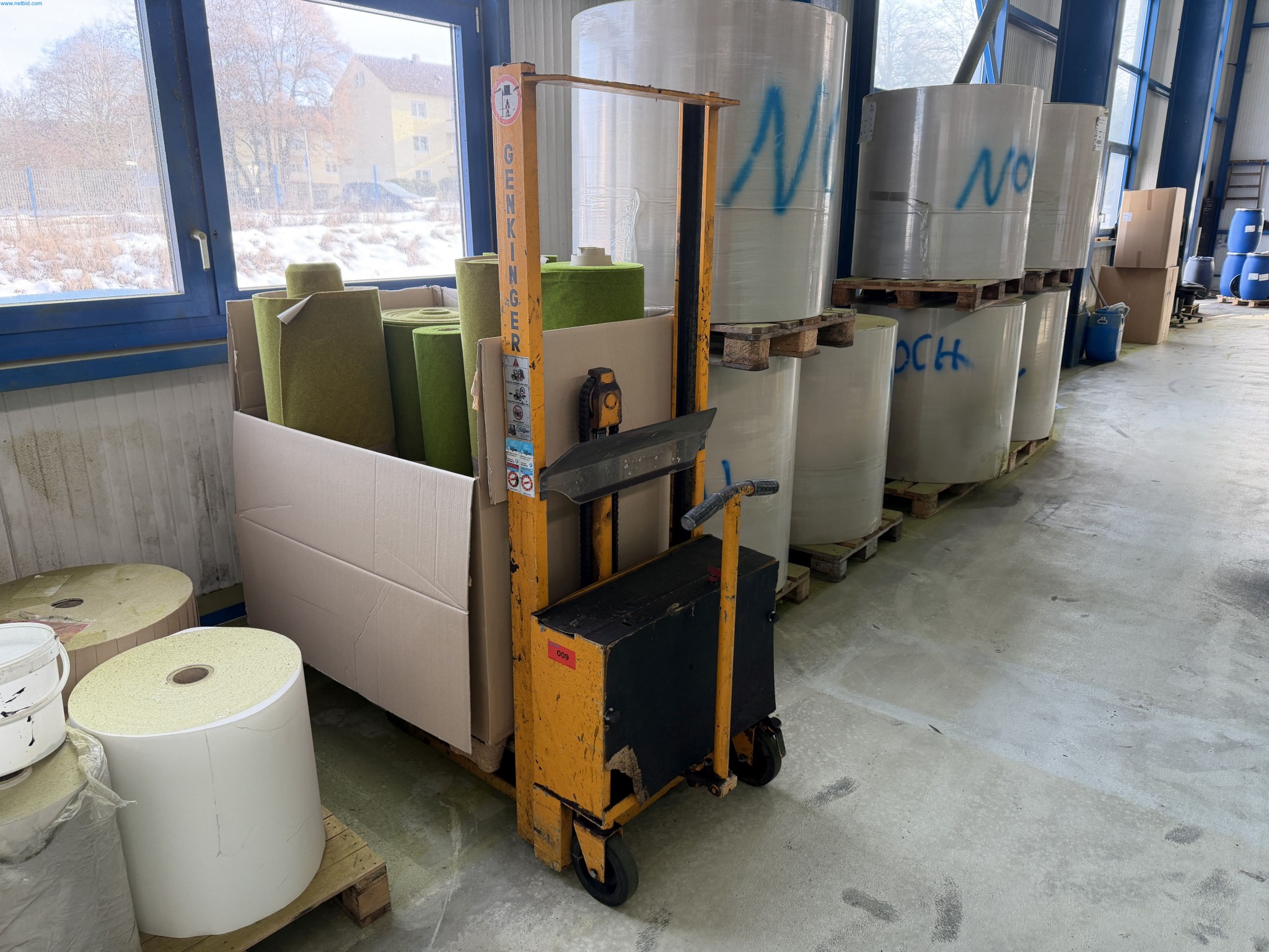 Operating equipment of a technical flocking company-1