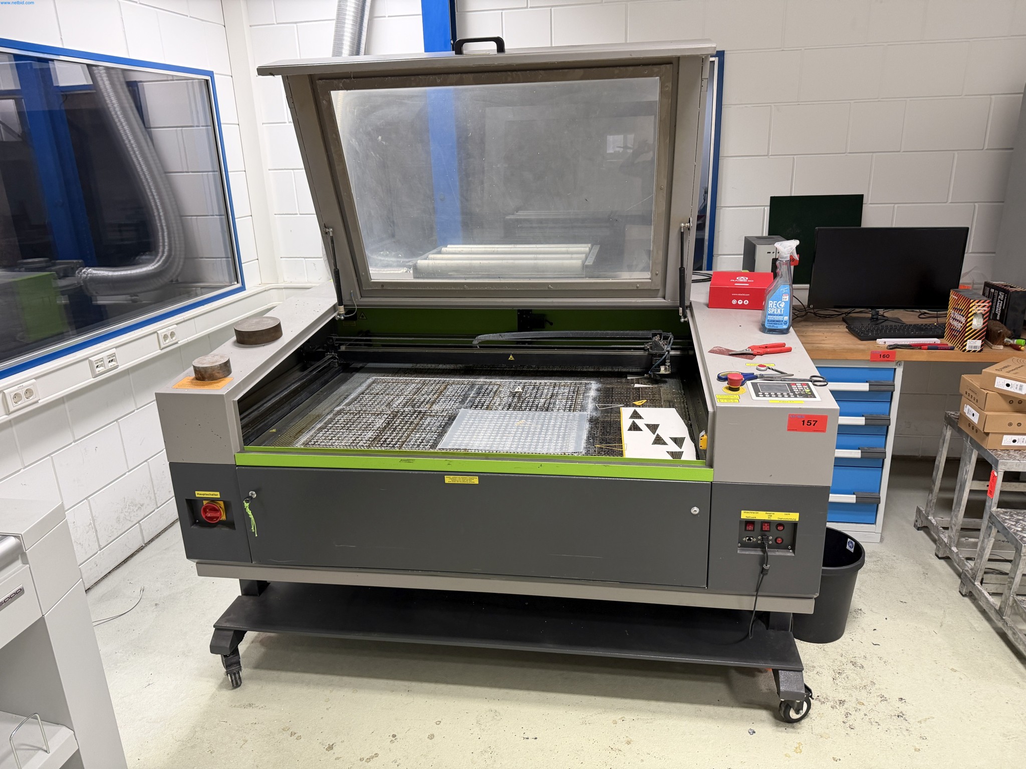 Operating equipment of a technical flocking company-1