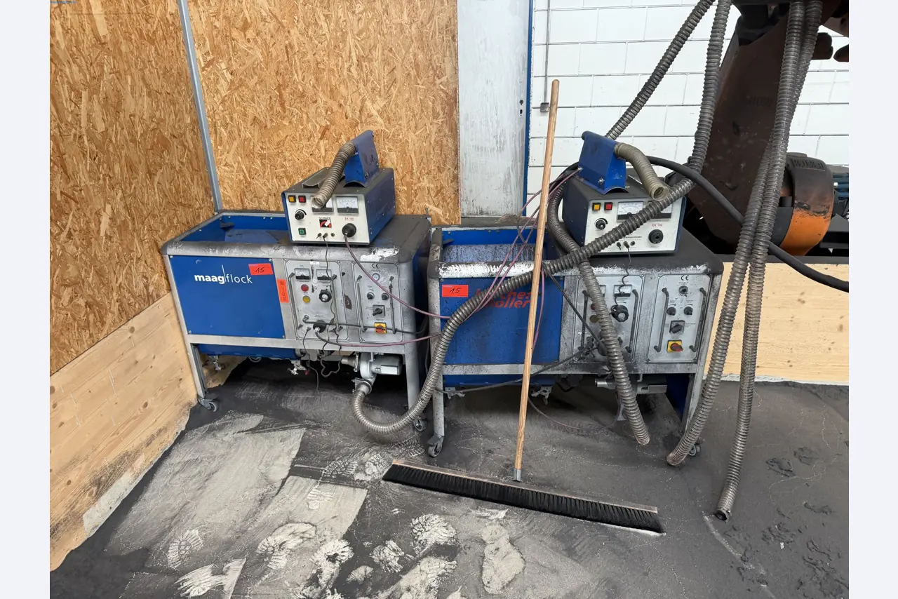 Operating equipment of a technical flocking company-1