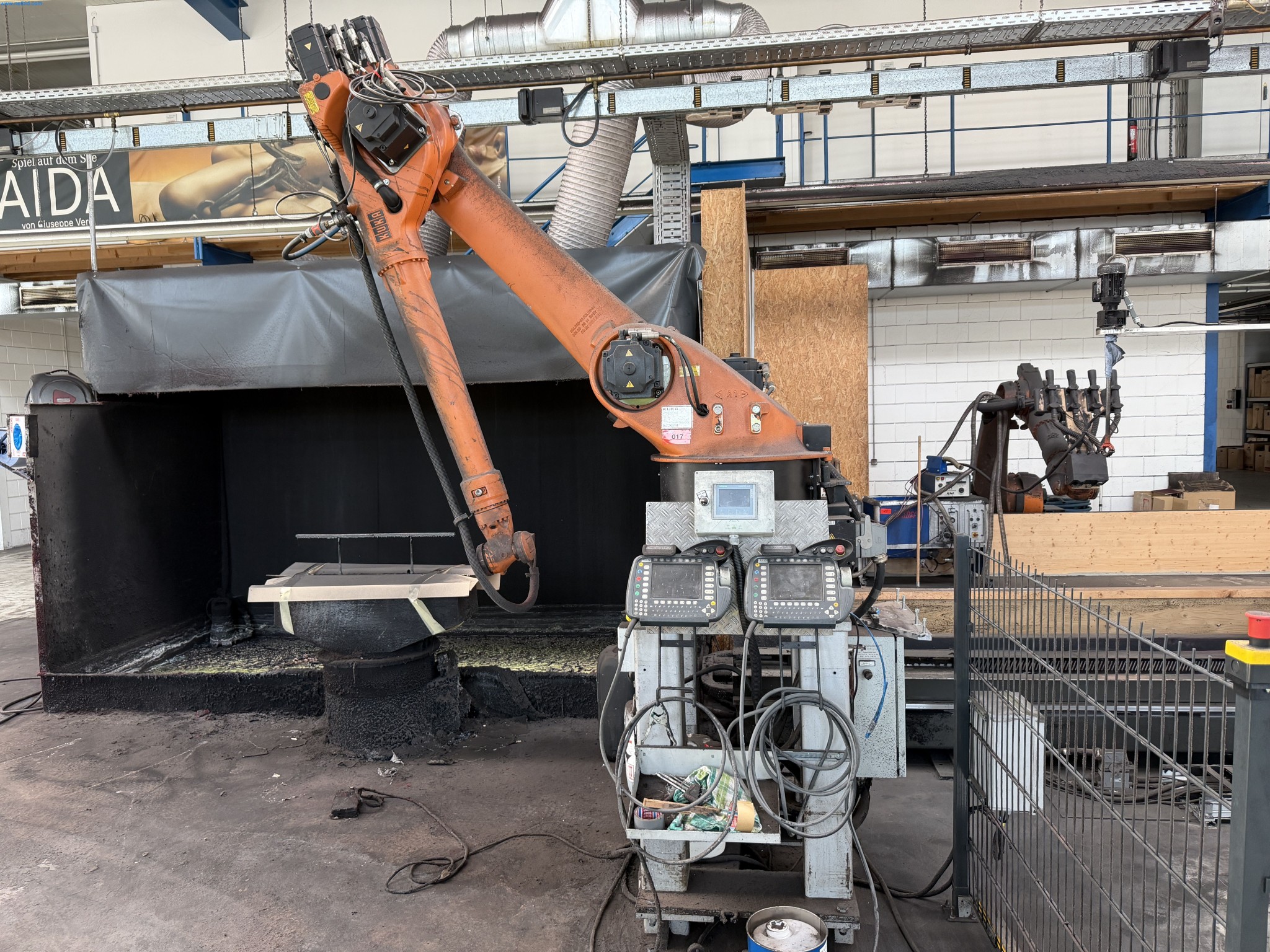 Operating equipment of a technical flocking company-1