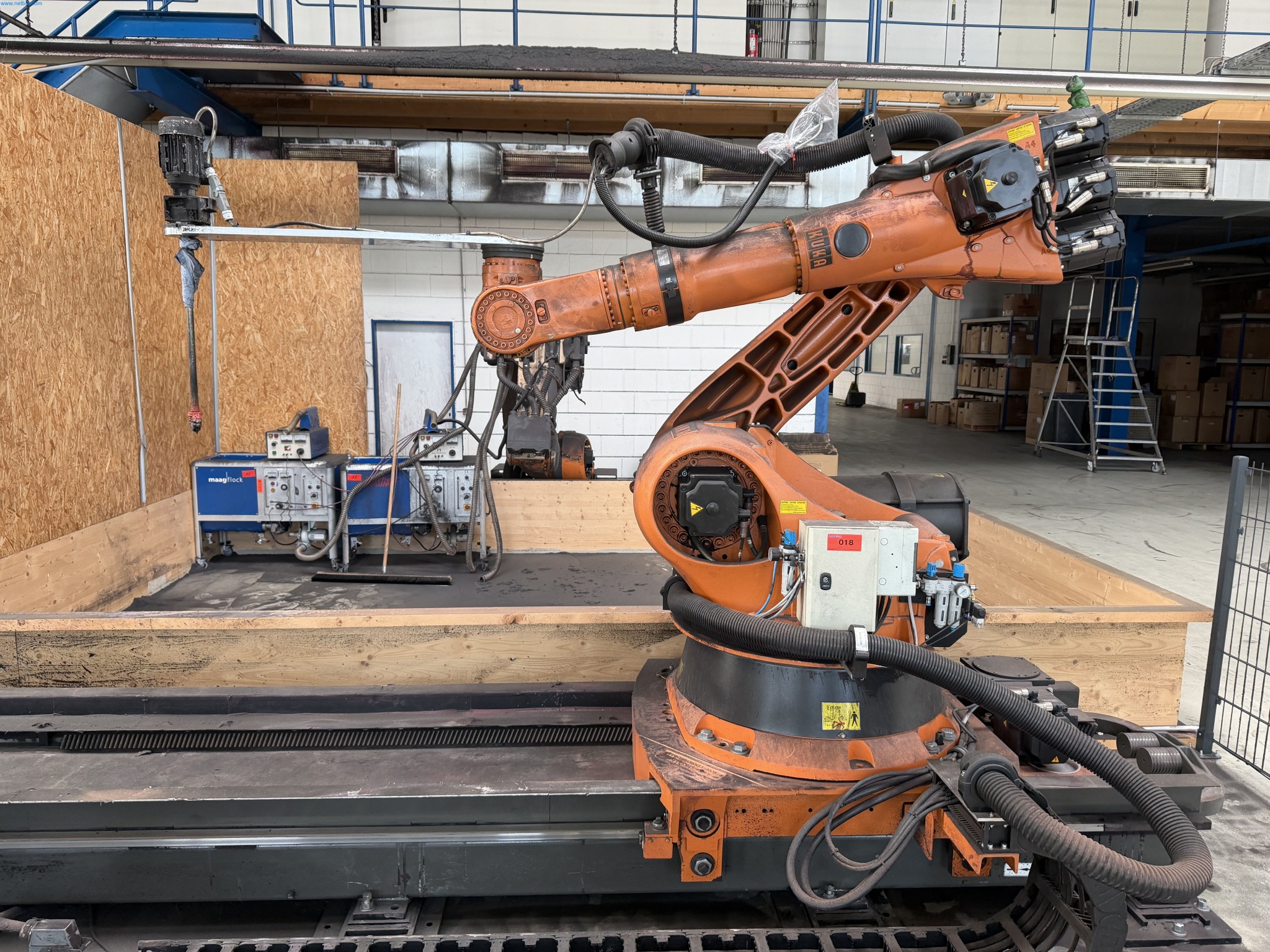 Operating equipment of a technical flocking company-1