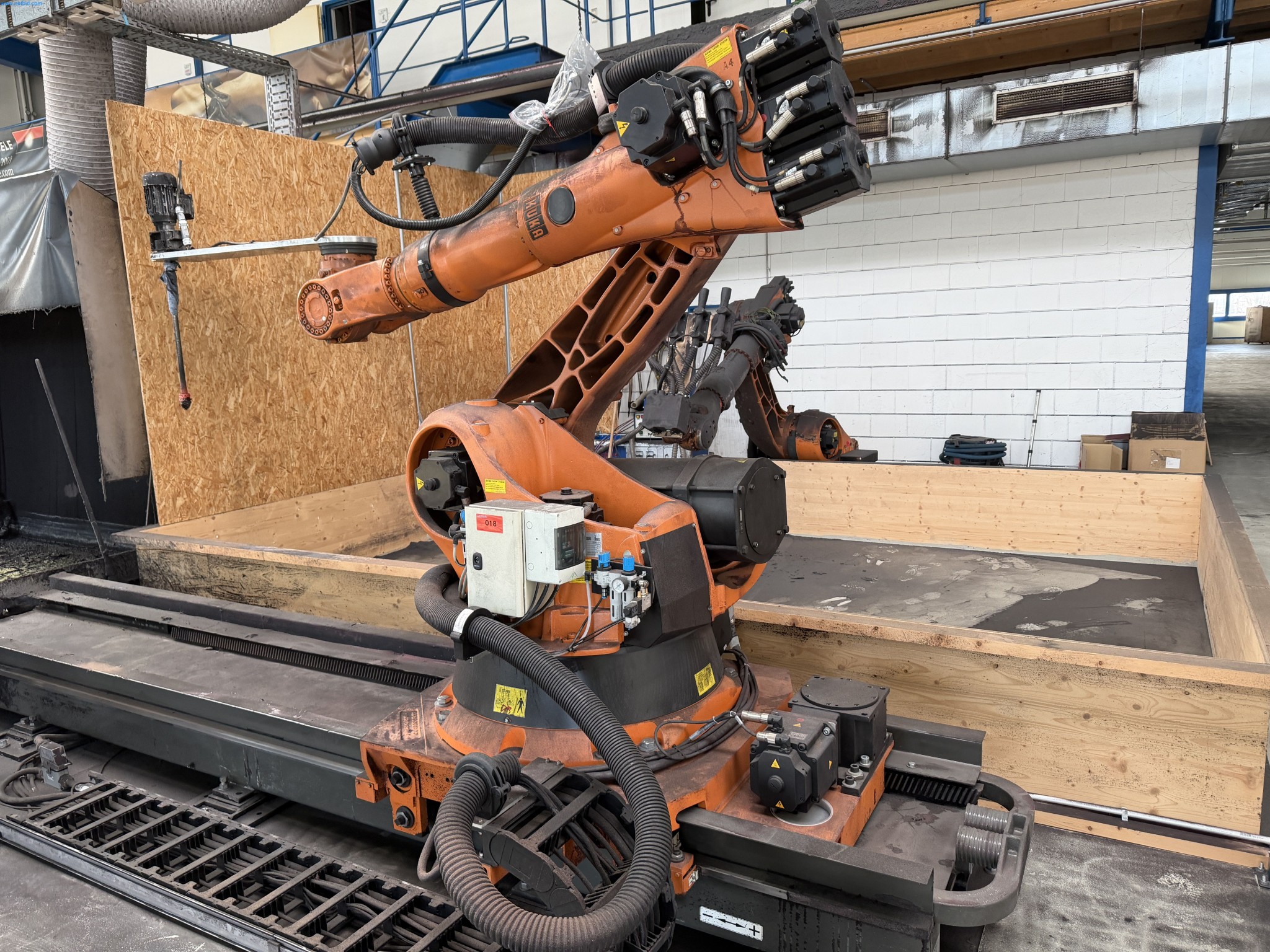 Operating equipment of a technical flocking company-3