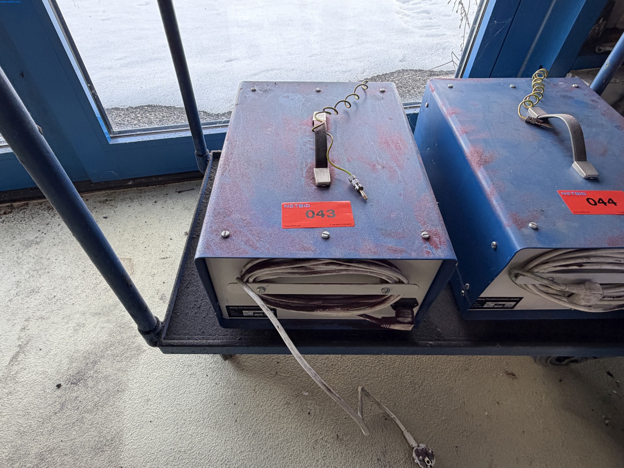 Operating equipment of a technical flocking company-1