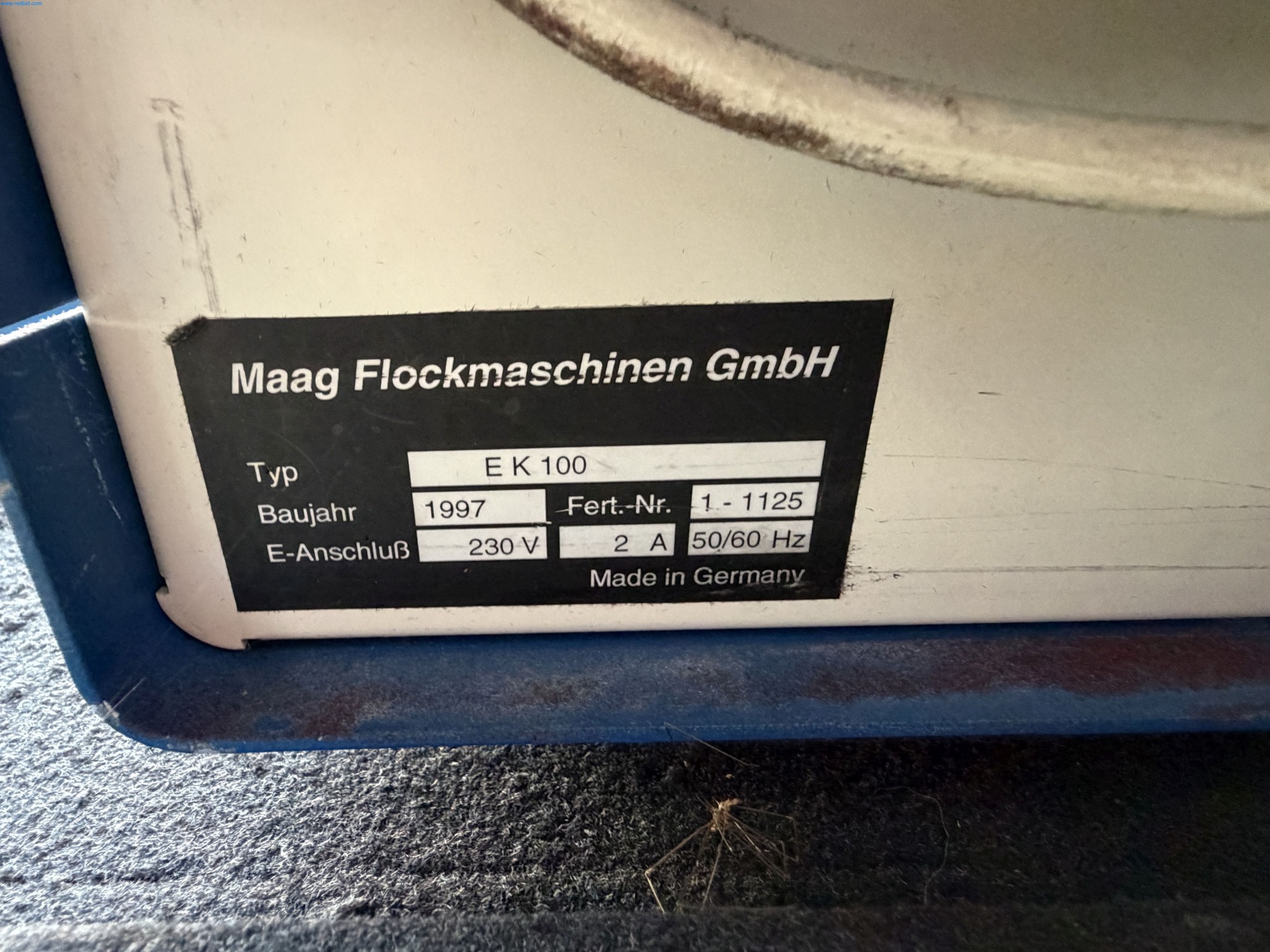 Operating equipment of a technical flocking company-2