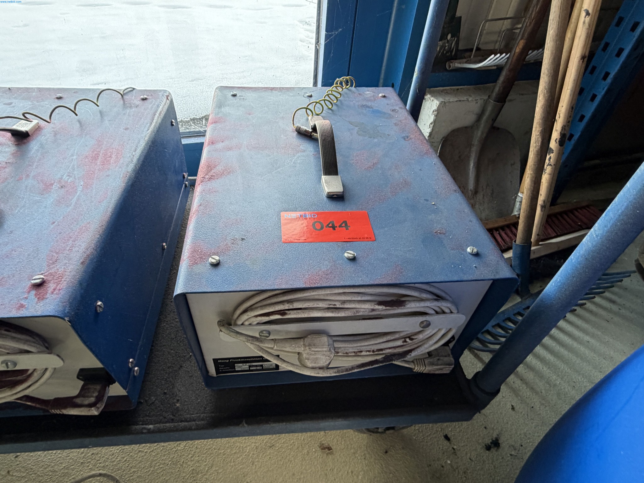 Operating equipment of a technical flocking company-1