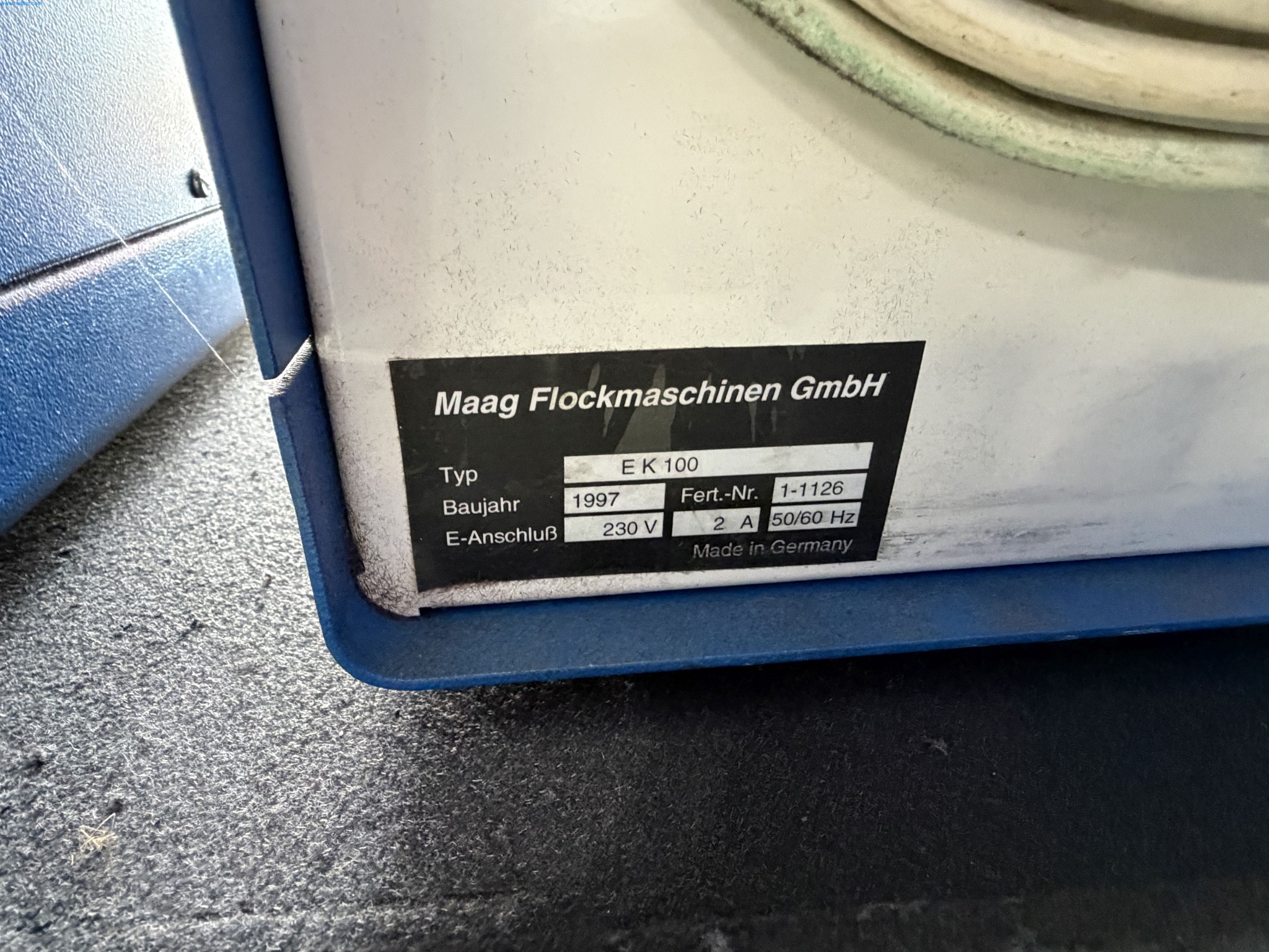 Operating equipment of a technical flocking company-2