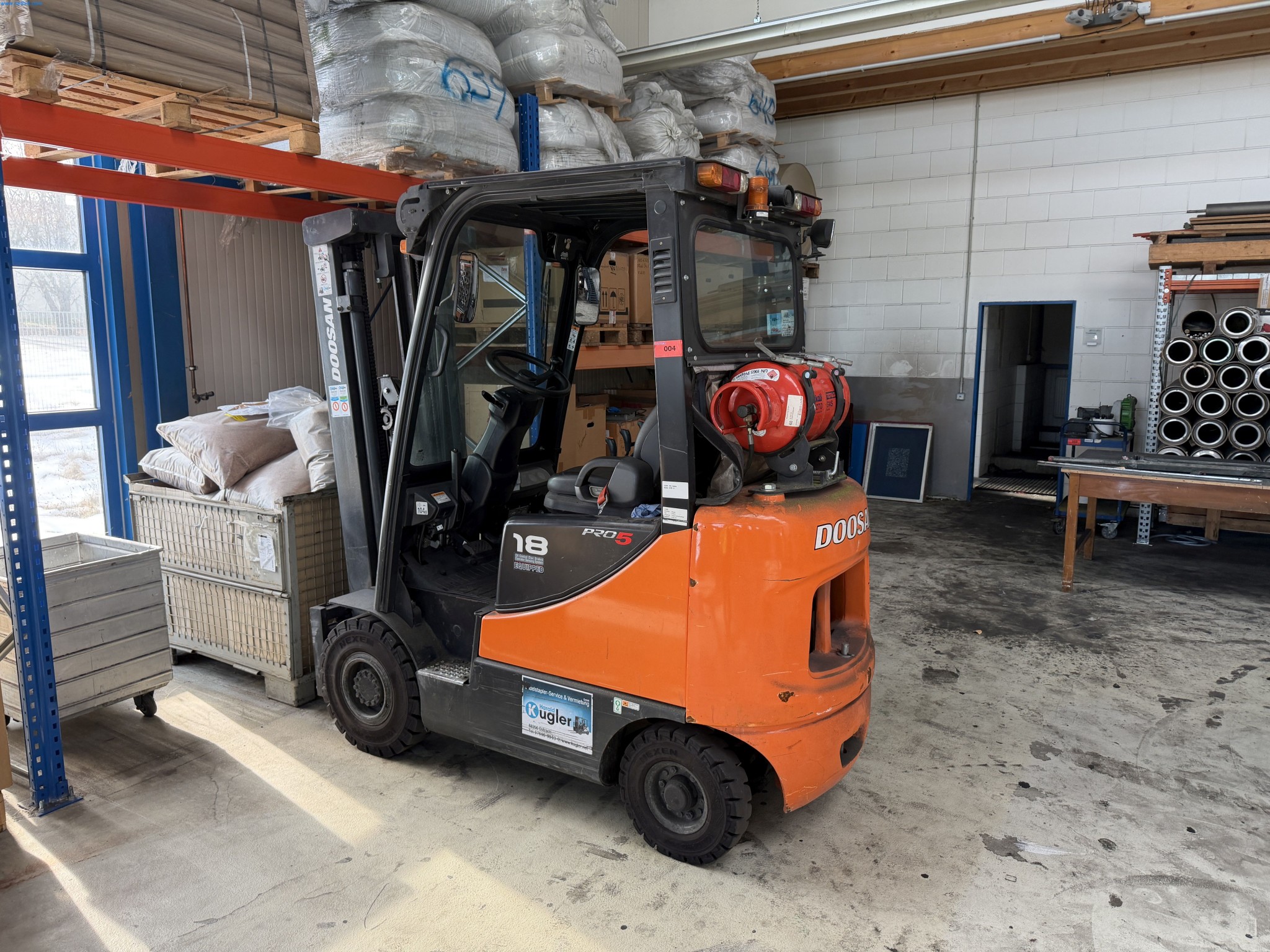 Operating equipment of a technical flocking company-1