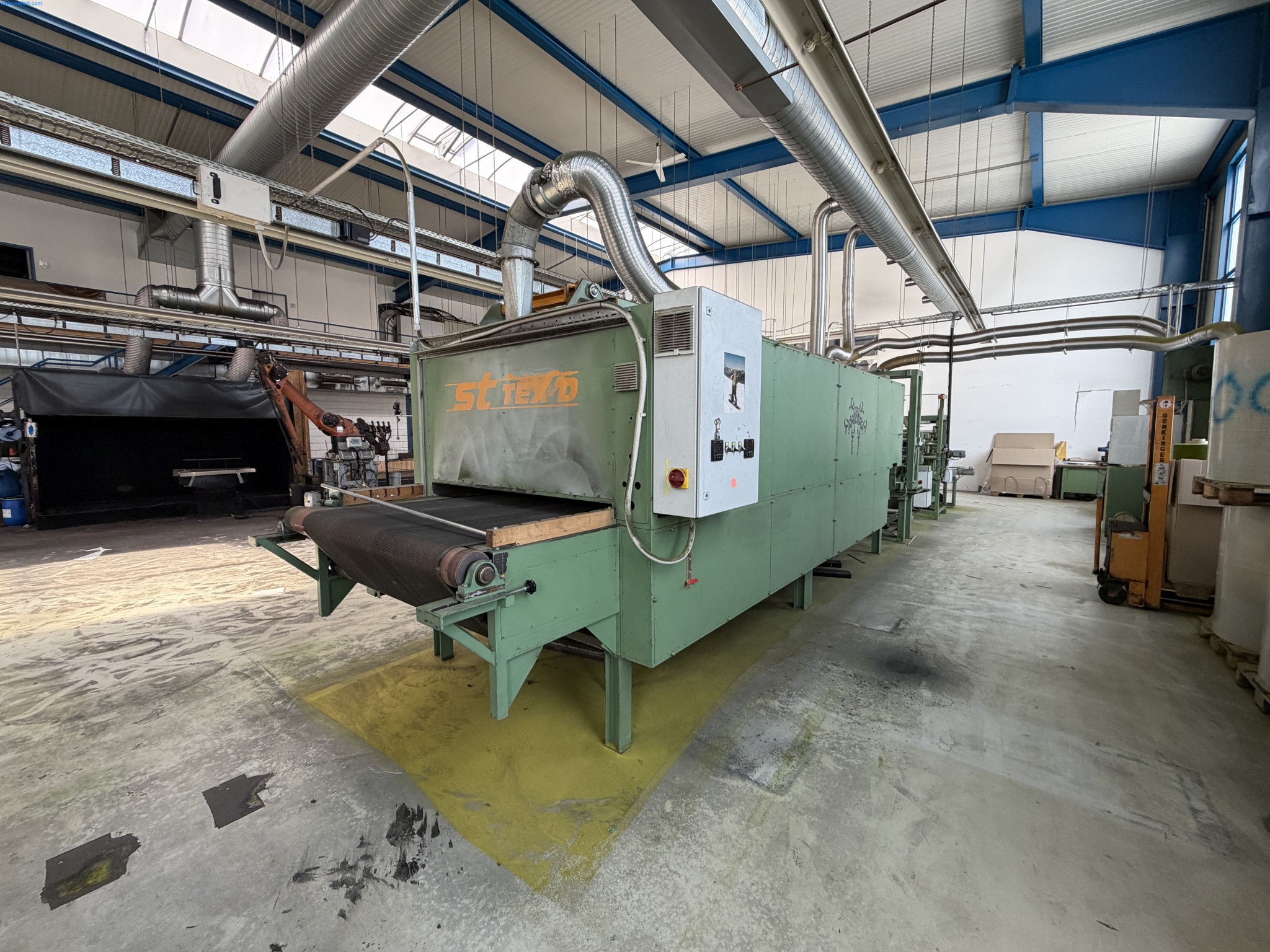 Operating equipment of a technical flocking company-9