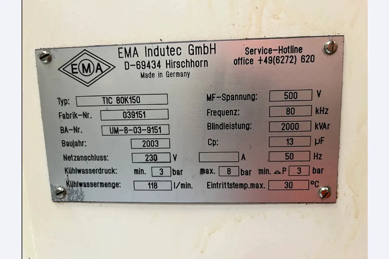 Indukcijska naprava za površinsko utrjevanje in žarjenje kovinskih delov-20