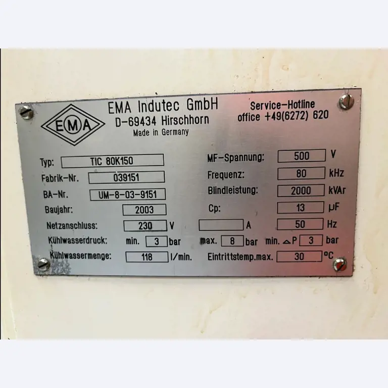 Indukcijska naprava za površinsko utrjevanje in žarjenje kovinskih delov-20