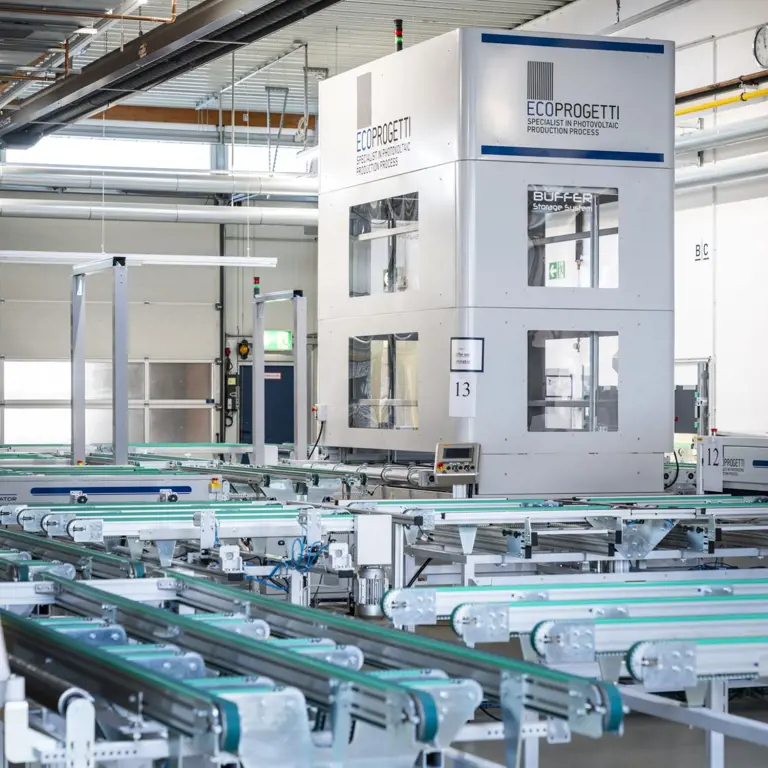 Linka na výrobu solárních panelů