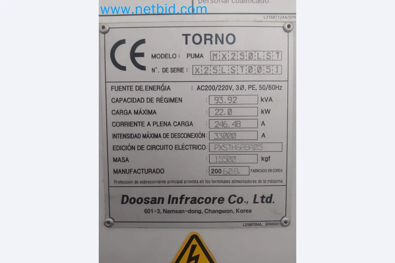 CNC soustružnické a frézovací centrum Doosan Puma 2500 MX LST-8