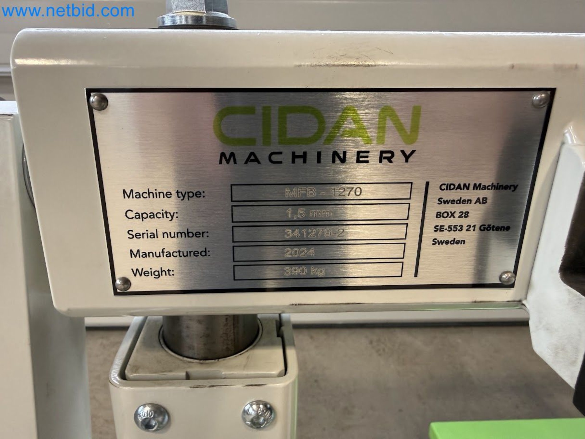 Segment folding machine CIDAN MFB 1270-12