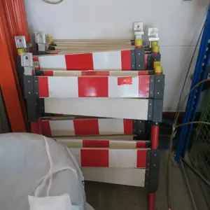 Construction site barrier post
