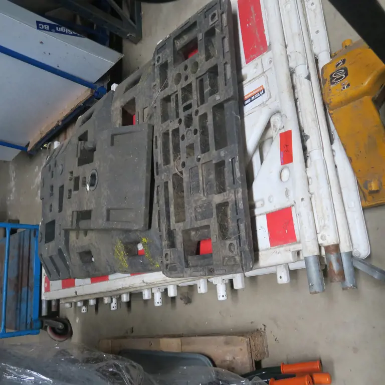 4 Schrankenzäune Kunststoff