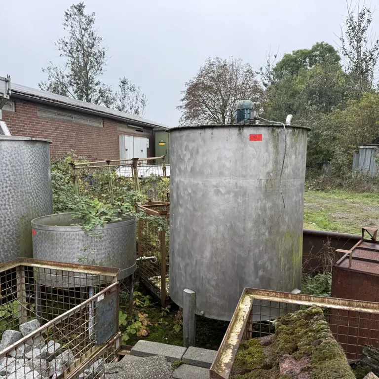 4x Edelstahlbehälter