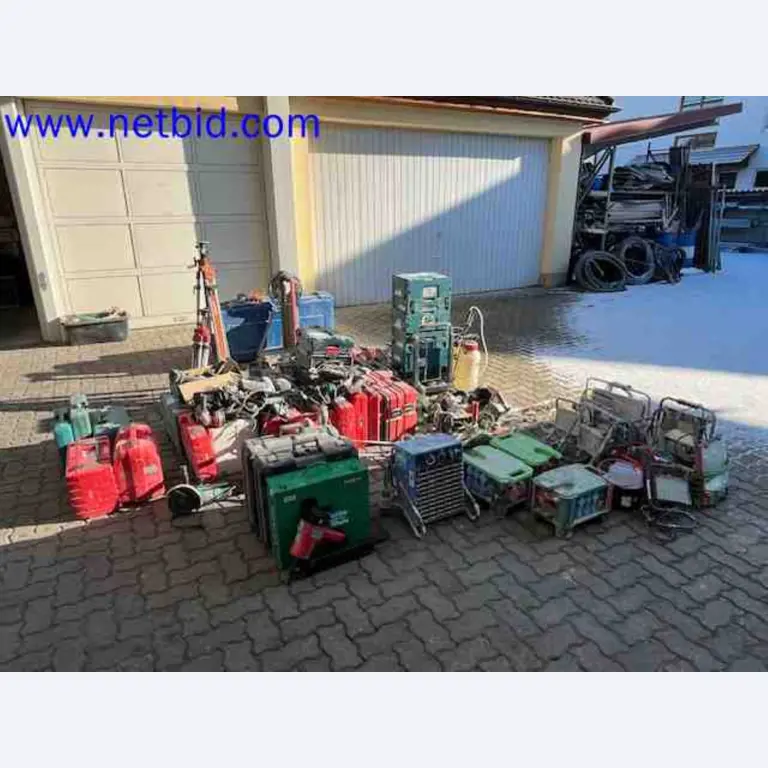 Trucks with loading crane, vans, Dokas with tarpaulin and bows, station wagons, forklift trucks, skips, small equipment, tools-5