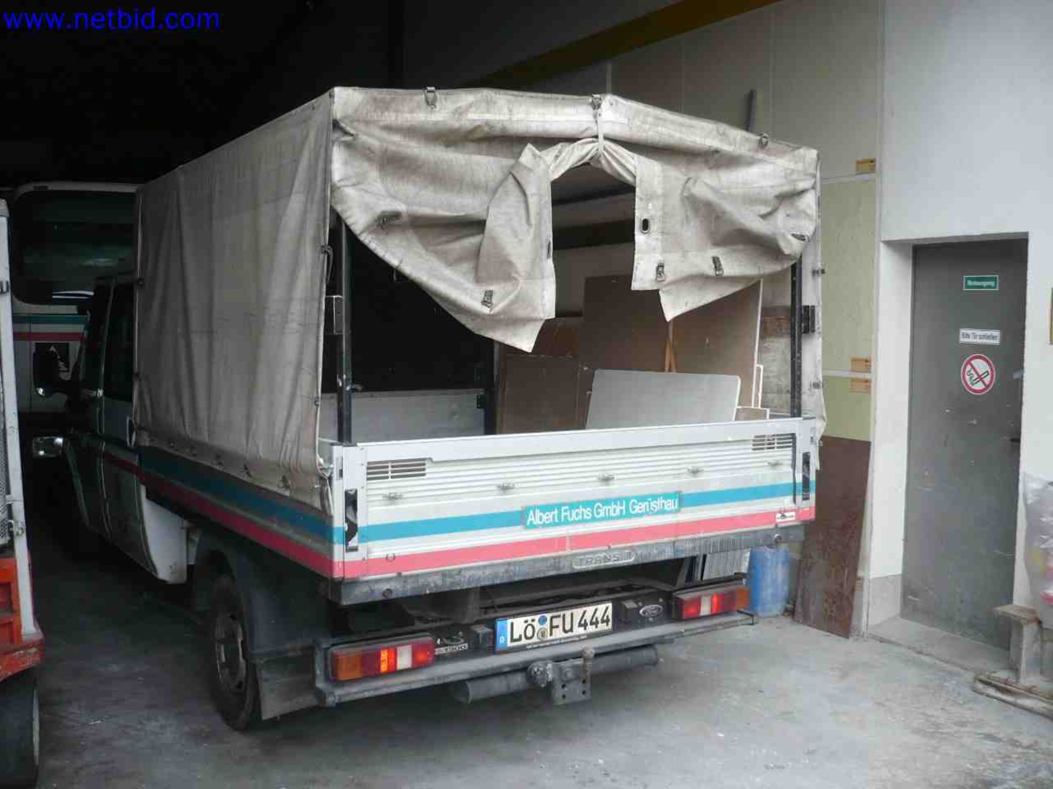 Trucks with loading crane, vans, Dokas with tarpaulin and bows, station wagons, forklift trucks, skips, small equipment, tools-3