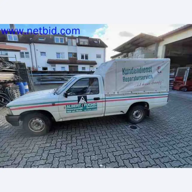 Trucks with loading crane, vans, Dokas with tarpaulin and bows, station wagons, forklift trucks, skips, small equipment, tools-1